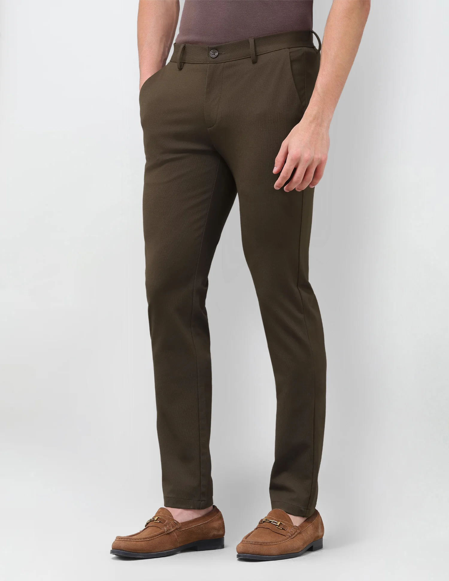 Austin Slim Fit Mid Rise Trousers - Image 4