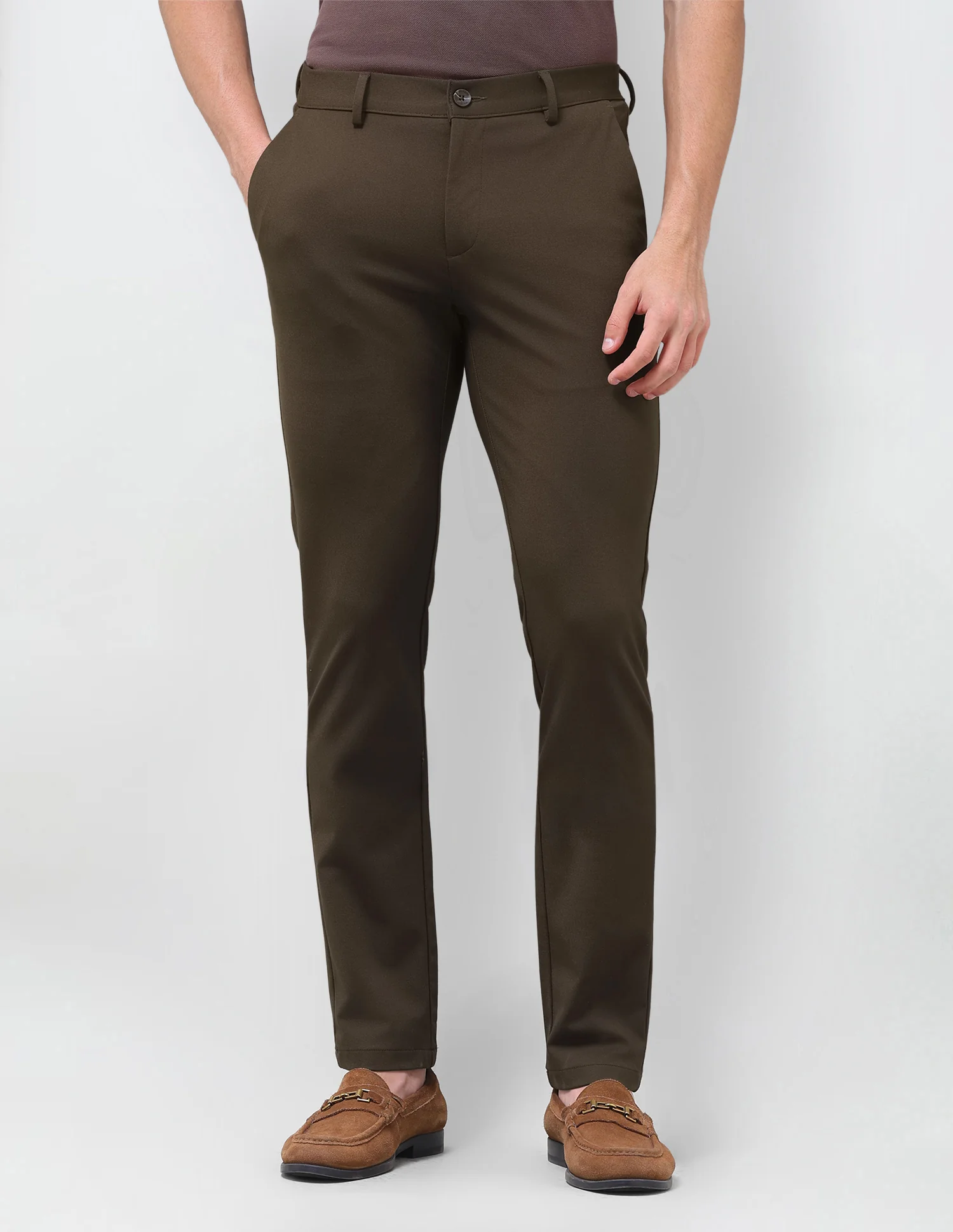 Austin Slim Fit Mid Rise Trousers - Image 6