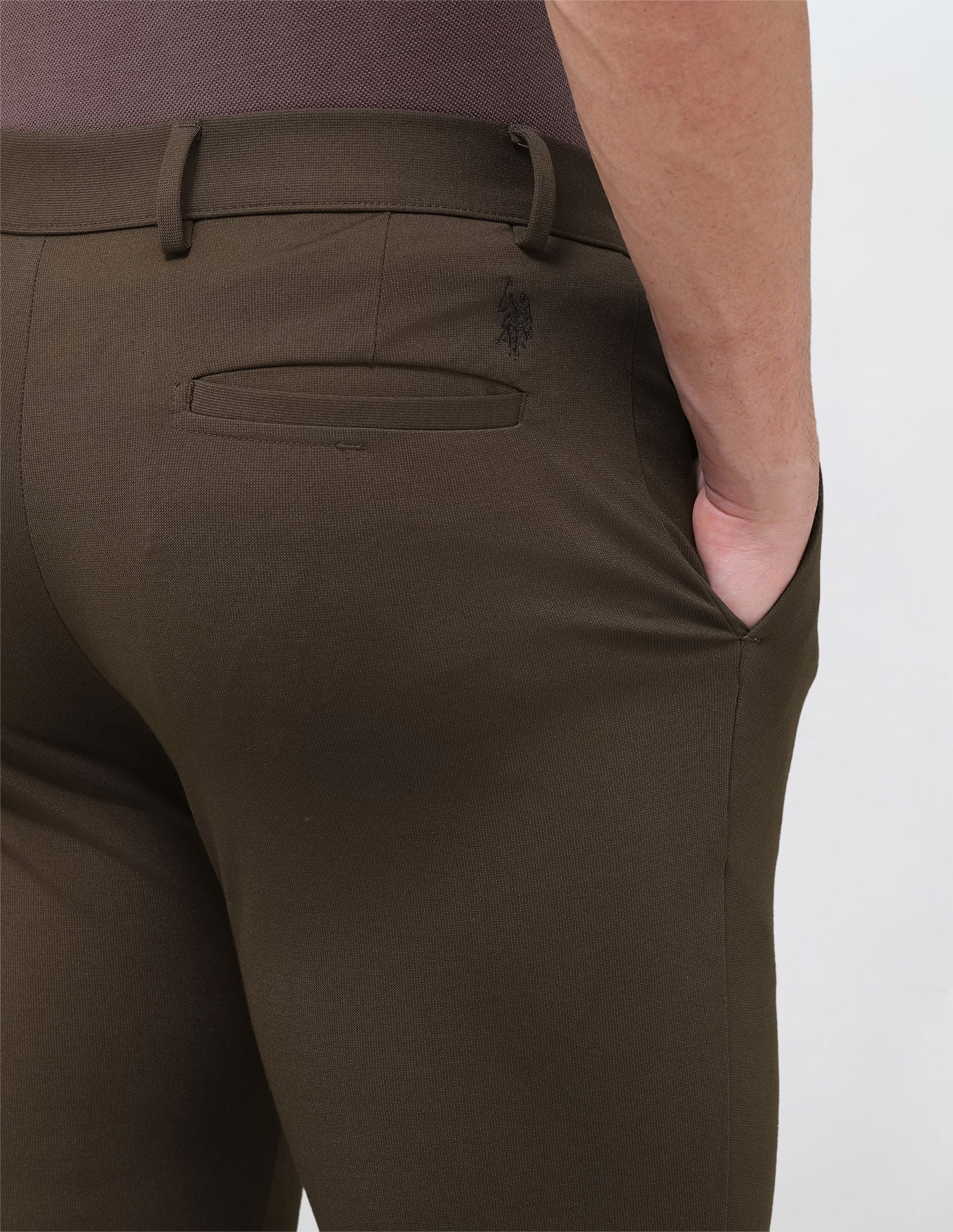 Austin Slim Fit Mid Rise Trousers - Image 8