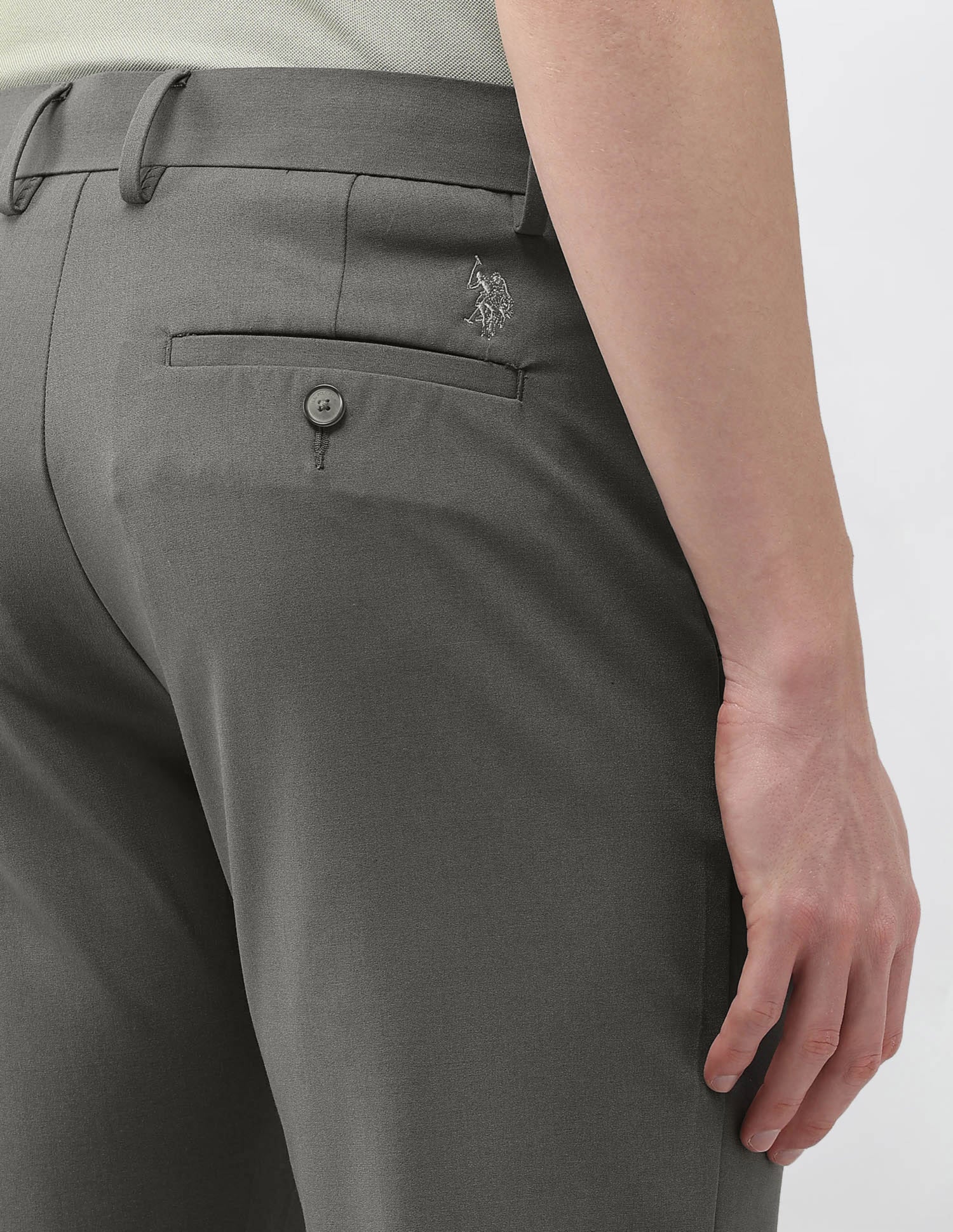 Austin Slim Fit Mid Rise Trousers - Image 8