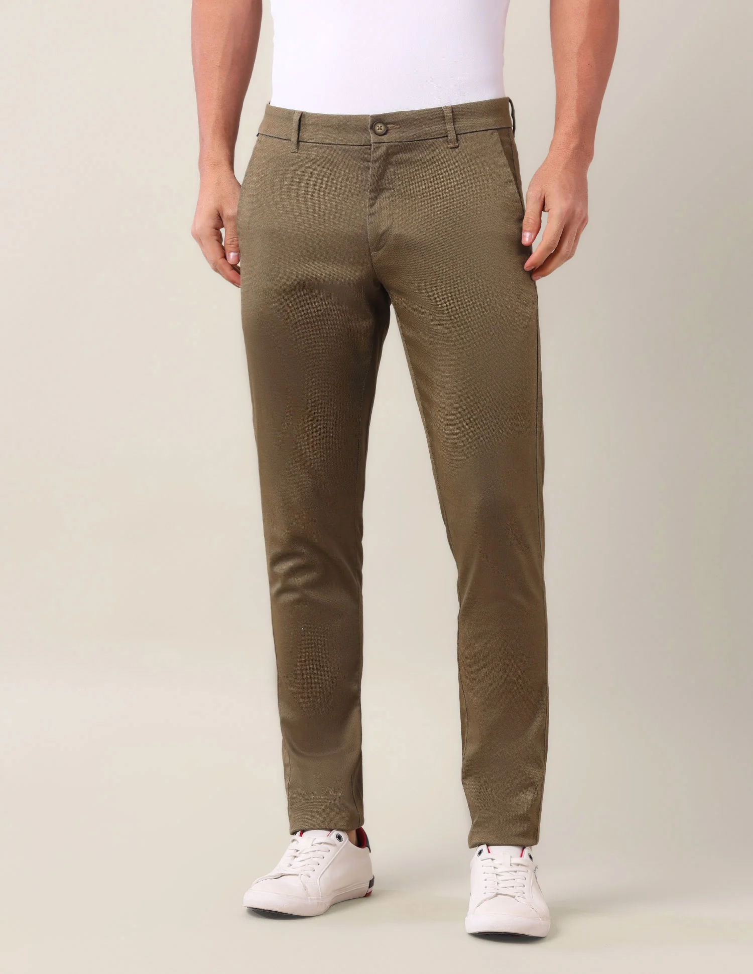 Austin Slim Fit Mid Rise Trousers - Image 6