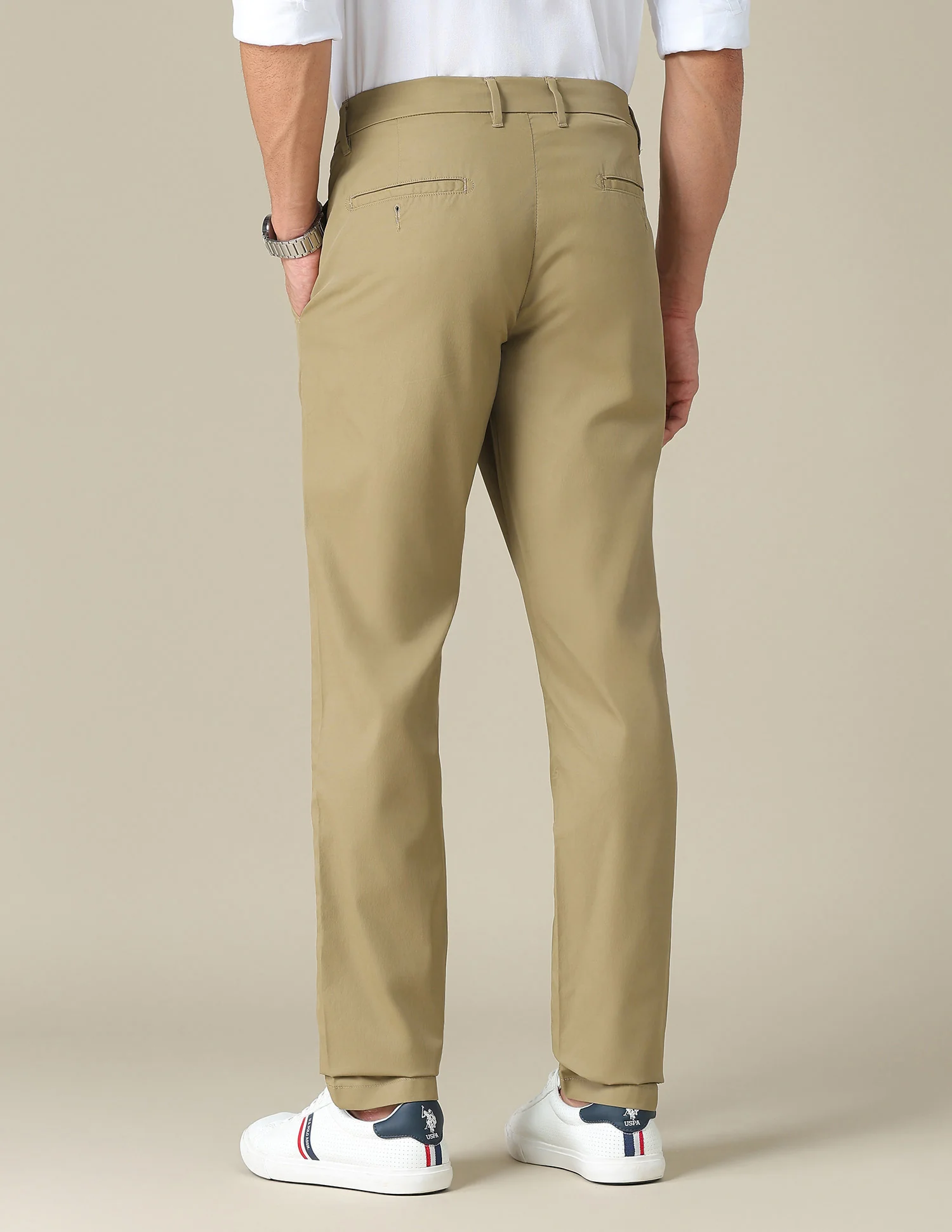 Austin Slim Fit Mid Rise Trousers - Image 5