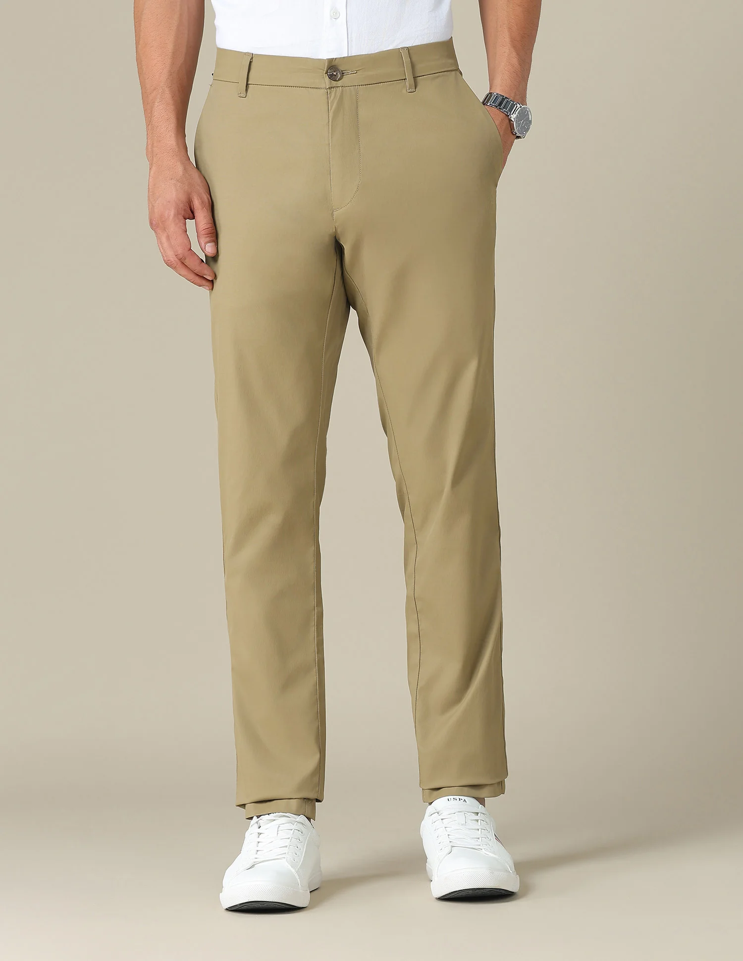 Austin Slim Fit Mid Rise Trousers - Image 6