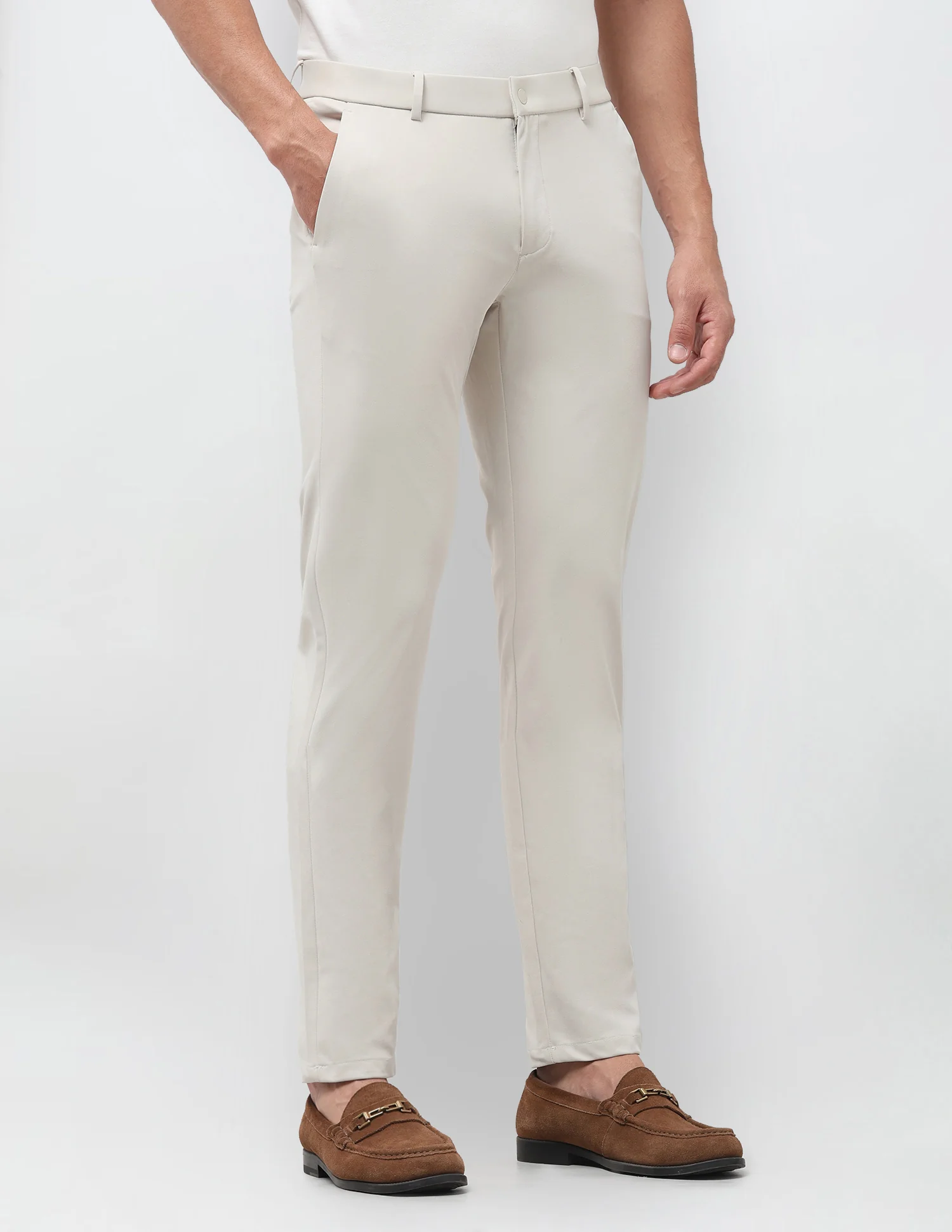 Austin Slim Fit Mid Rise Trousers - Image 4