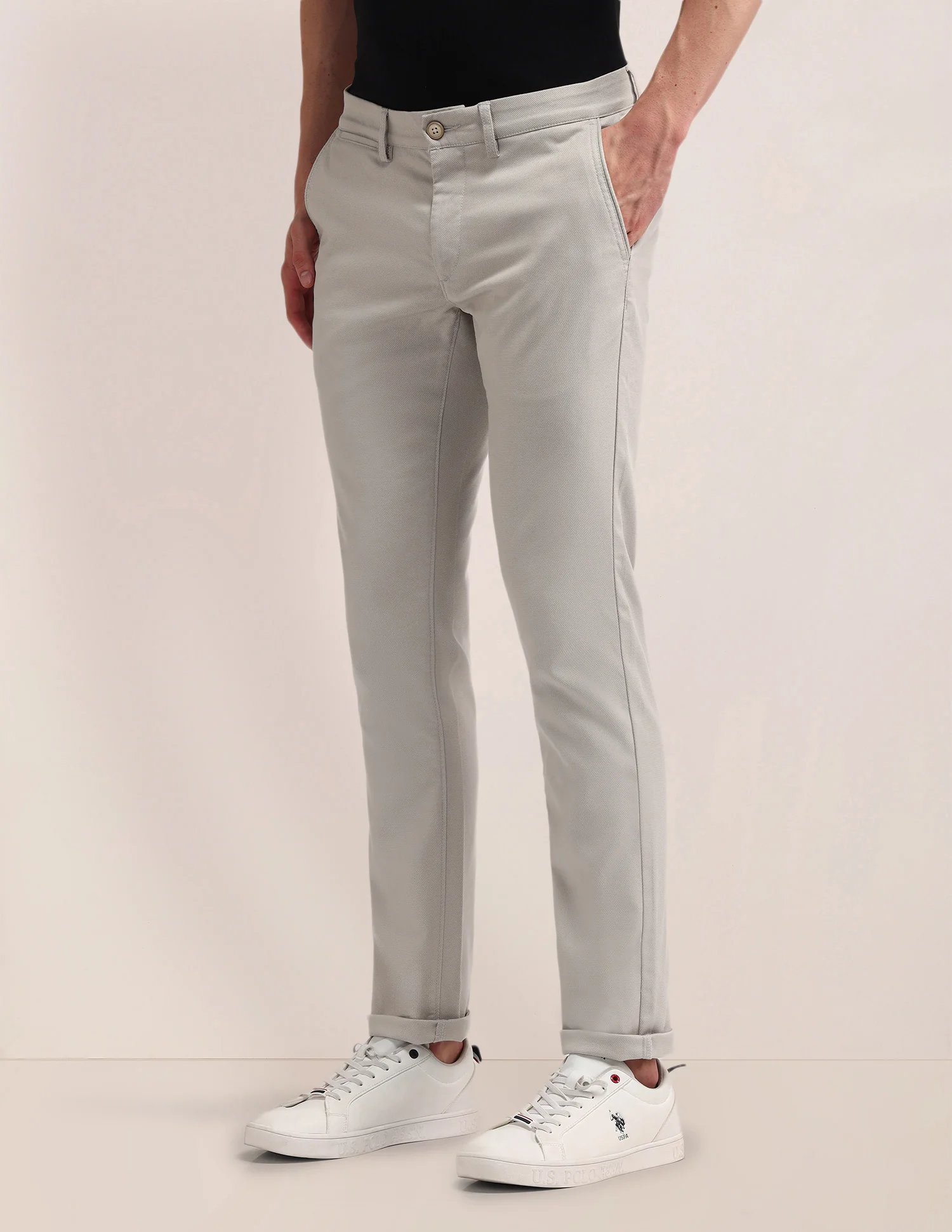 Austin Slim Fit Pleated Front Trousers - Image 4