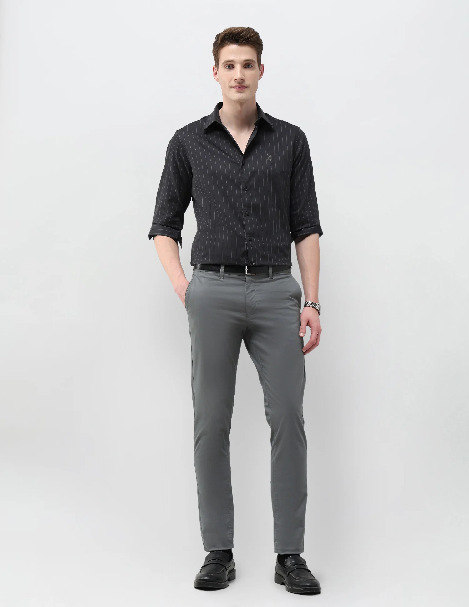 Austin Slim Fit Satin Trousers - Image 3