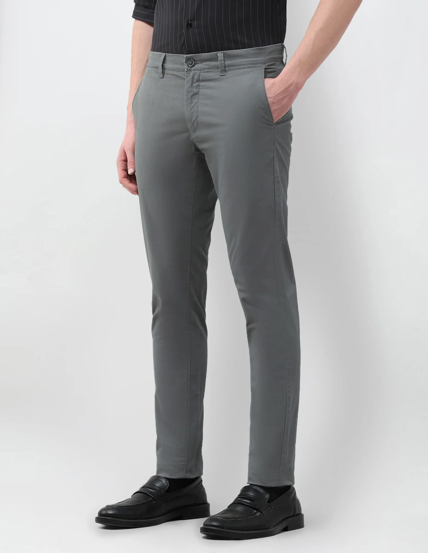 Austin Slim Fit Satin Trousers - Image 4