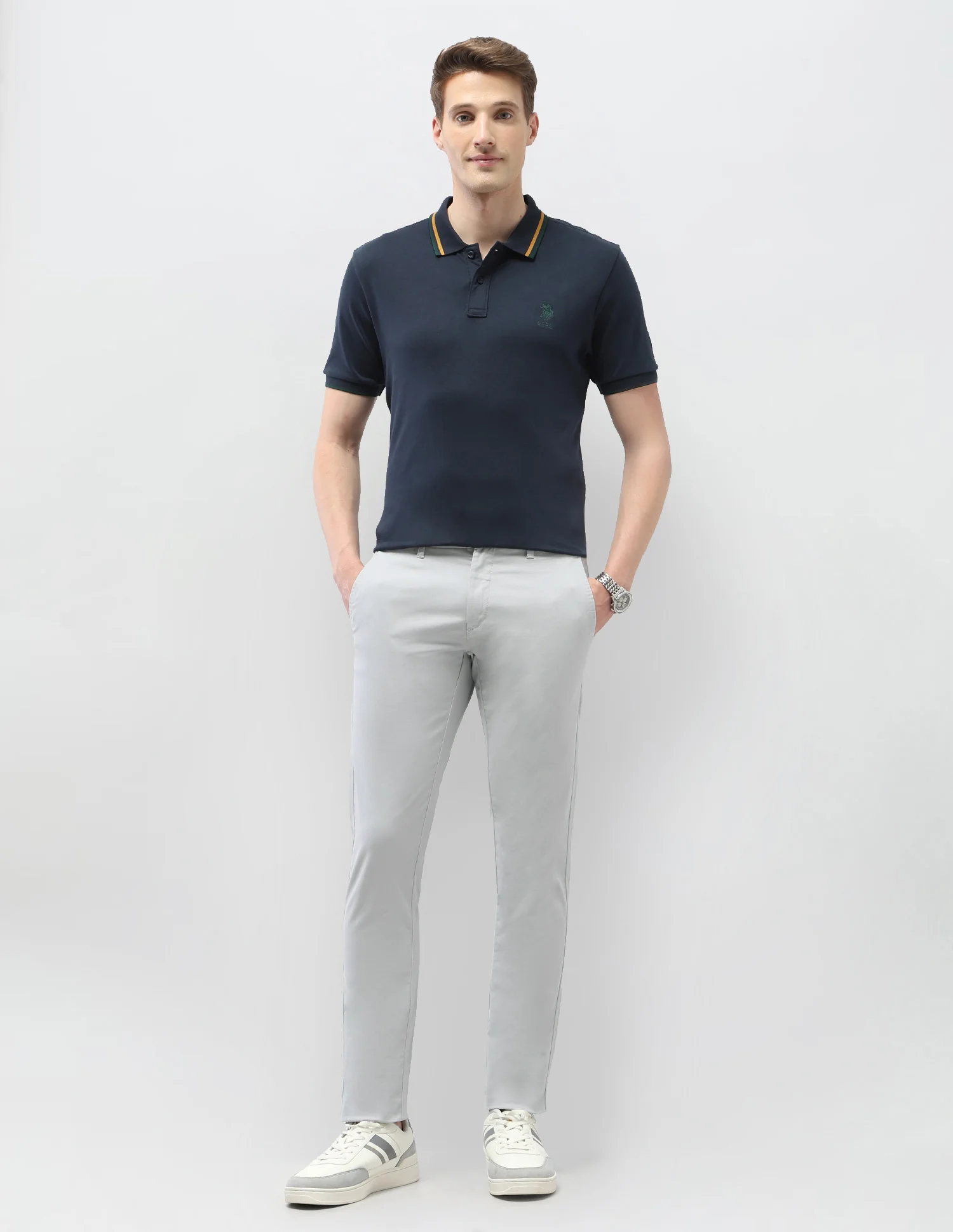 Austin Slim Fit Satin Trousers - Image 3