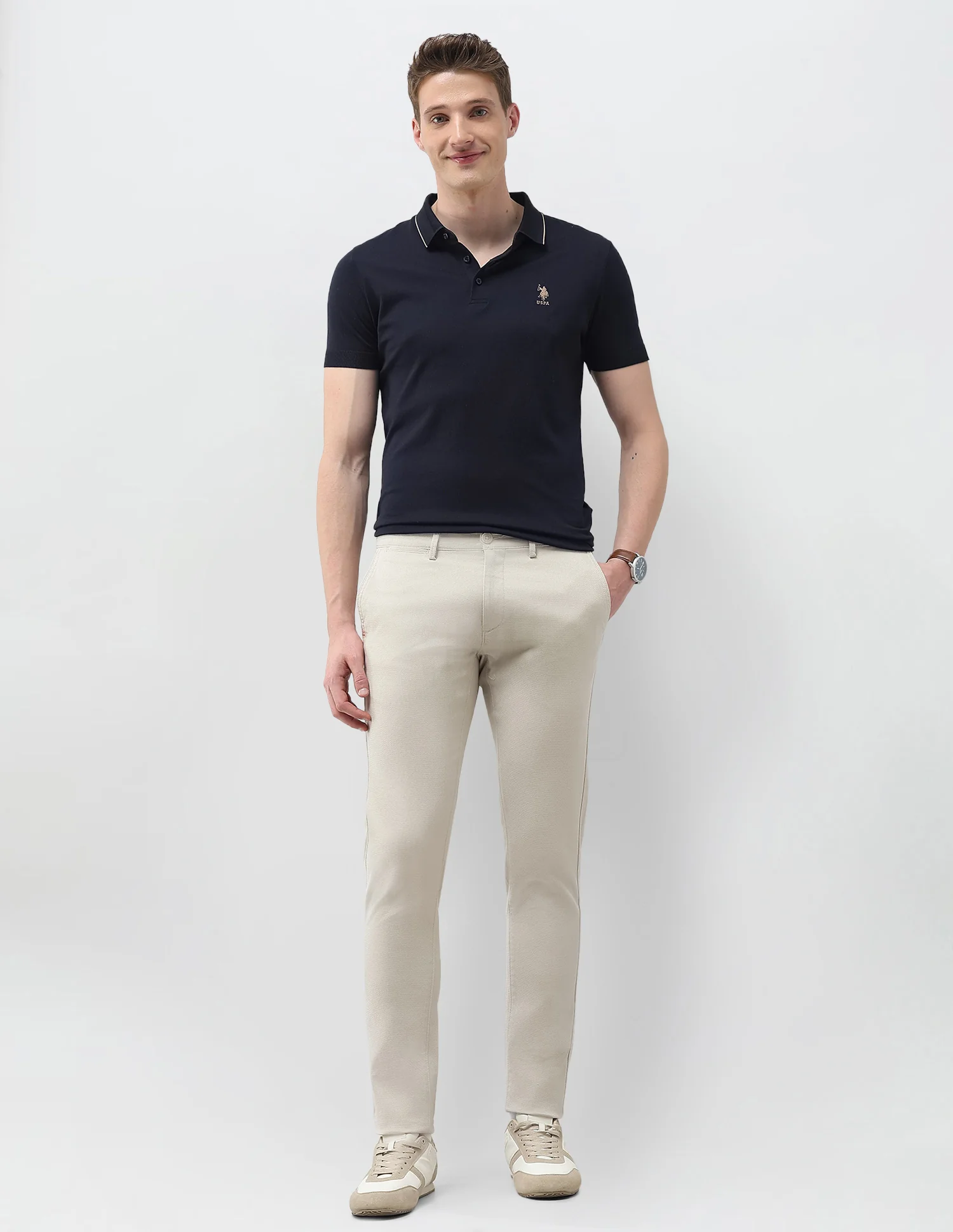 Austin Slim Fit Satin Trousers - Image 3