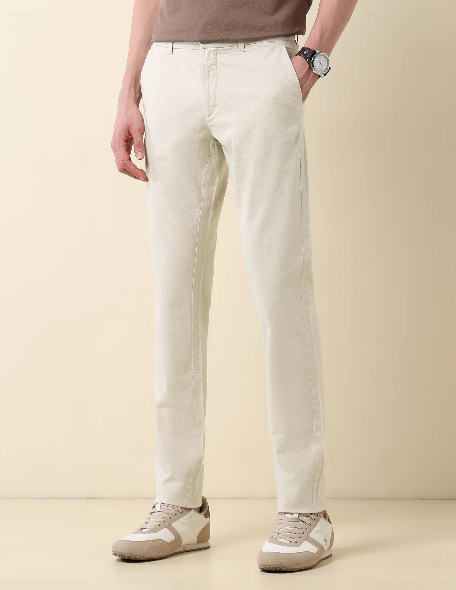 Austin Slim Fit Satin Trousers