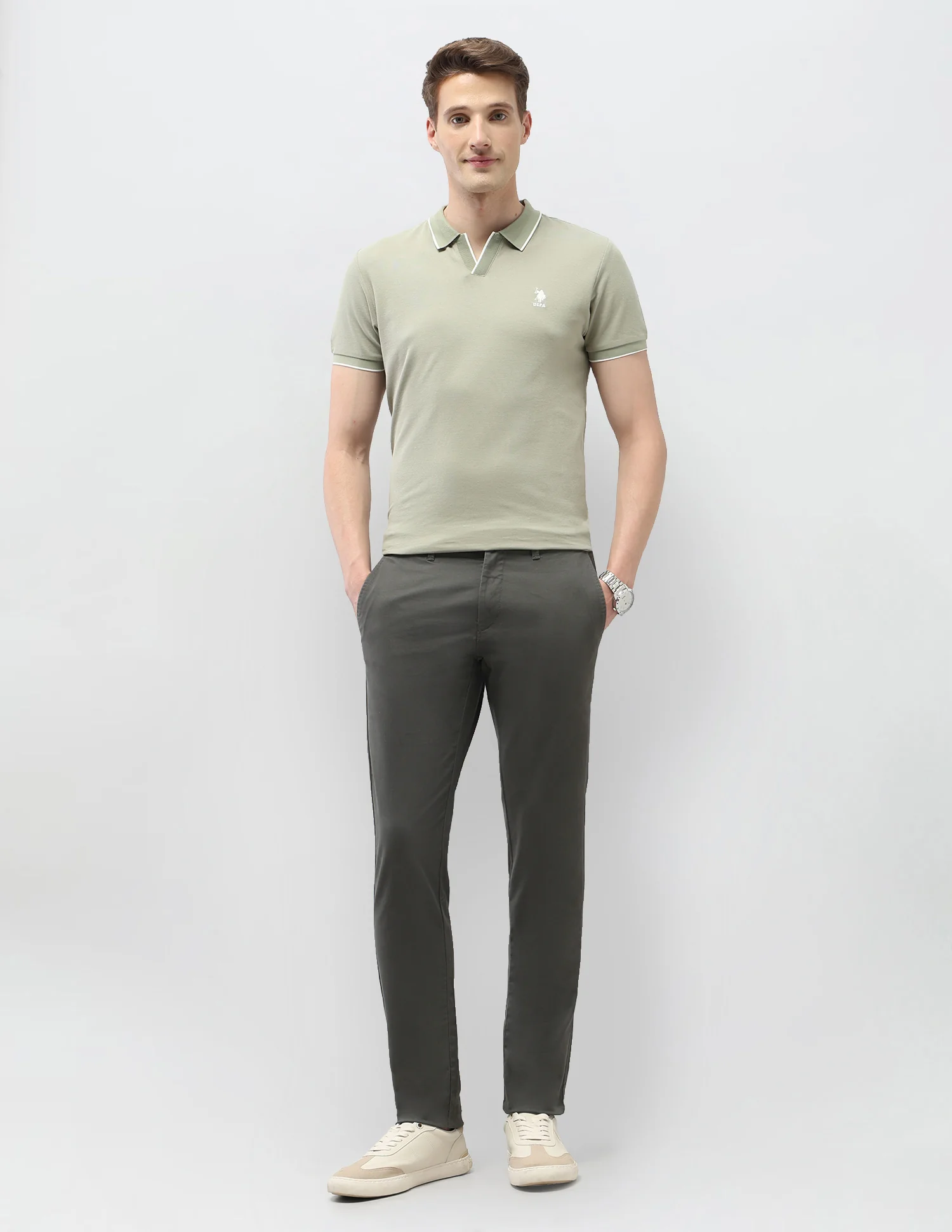Austin Slim Fit Satin Trousers - Image 3