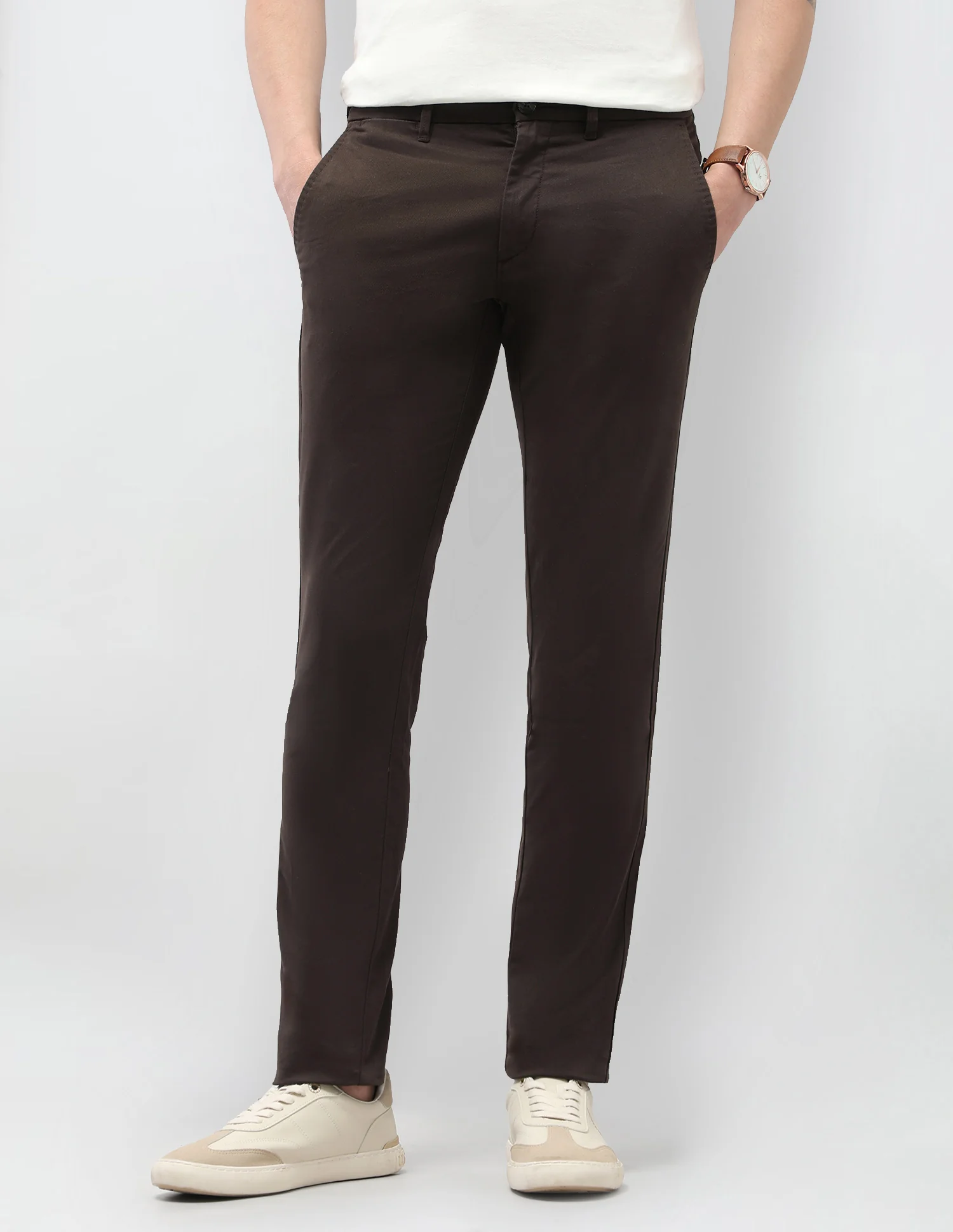 Austin Slim Fit Satin Trousers