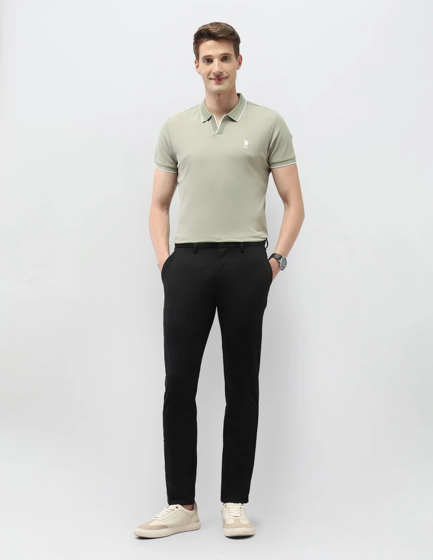 Austin Slim Fit Satin Trousers - Image 3
