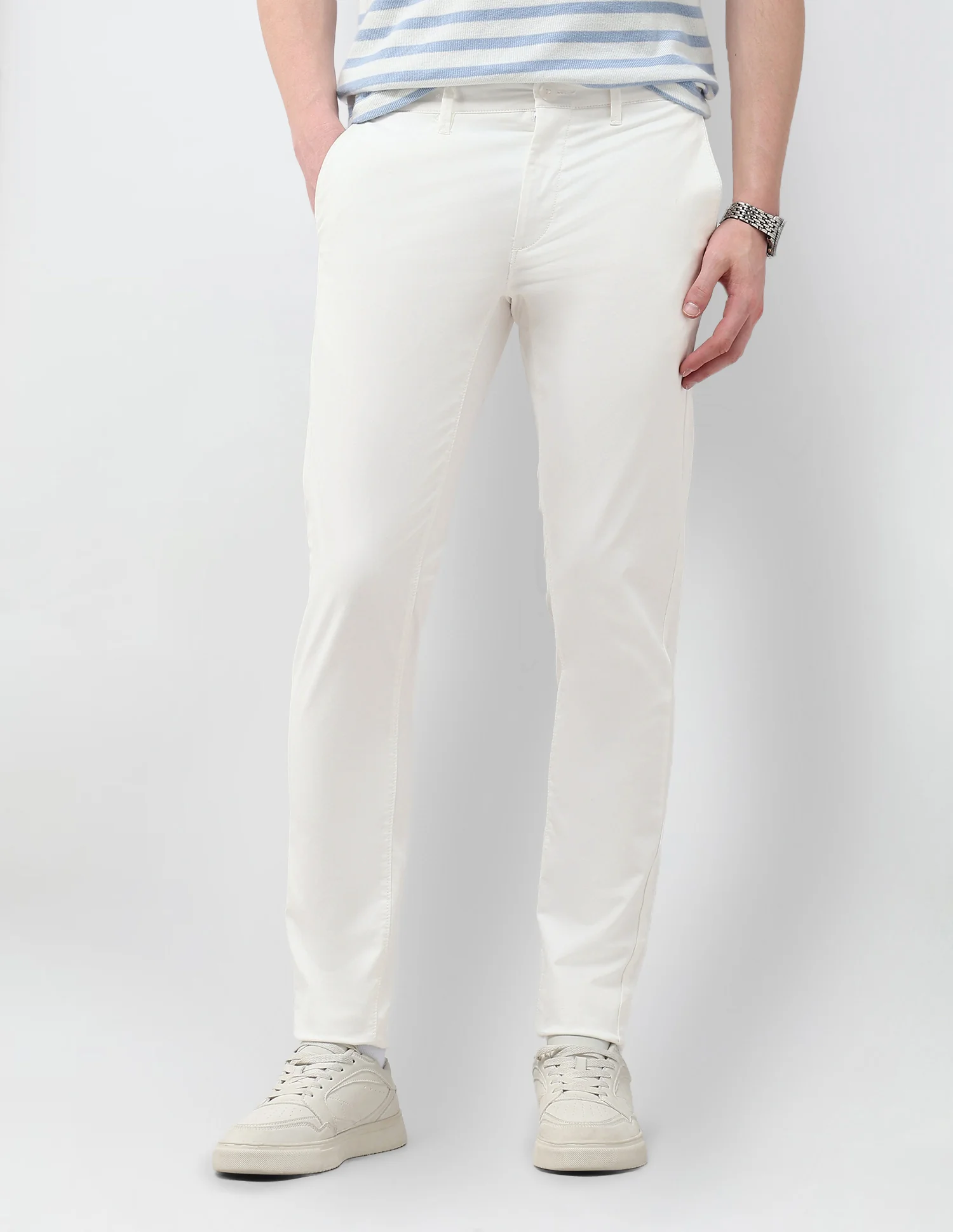 Austin Slim Fit Satin Trousers