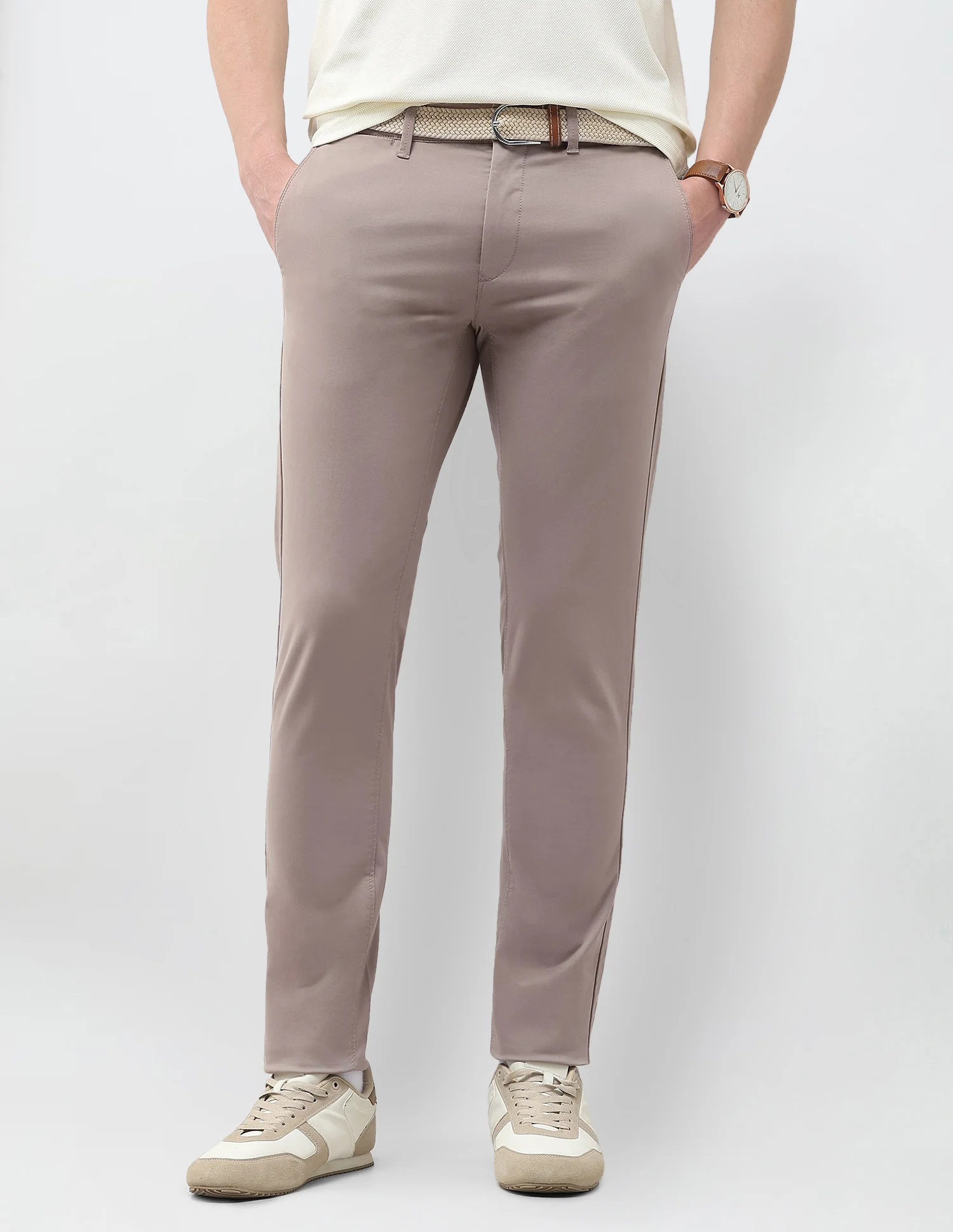 Austin Slim Fit Satin Trousers