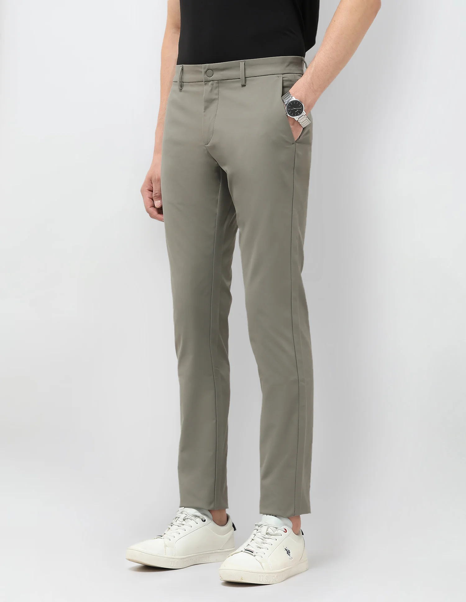 Austin Slim Fit Satin Trousers - Image 4