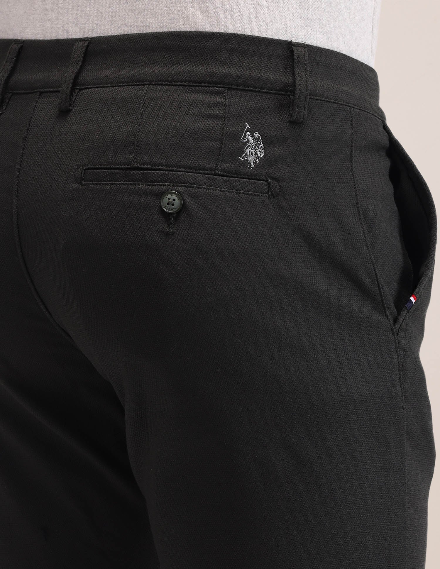 Austin Slim Fit Solid Trousers - Image 7
