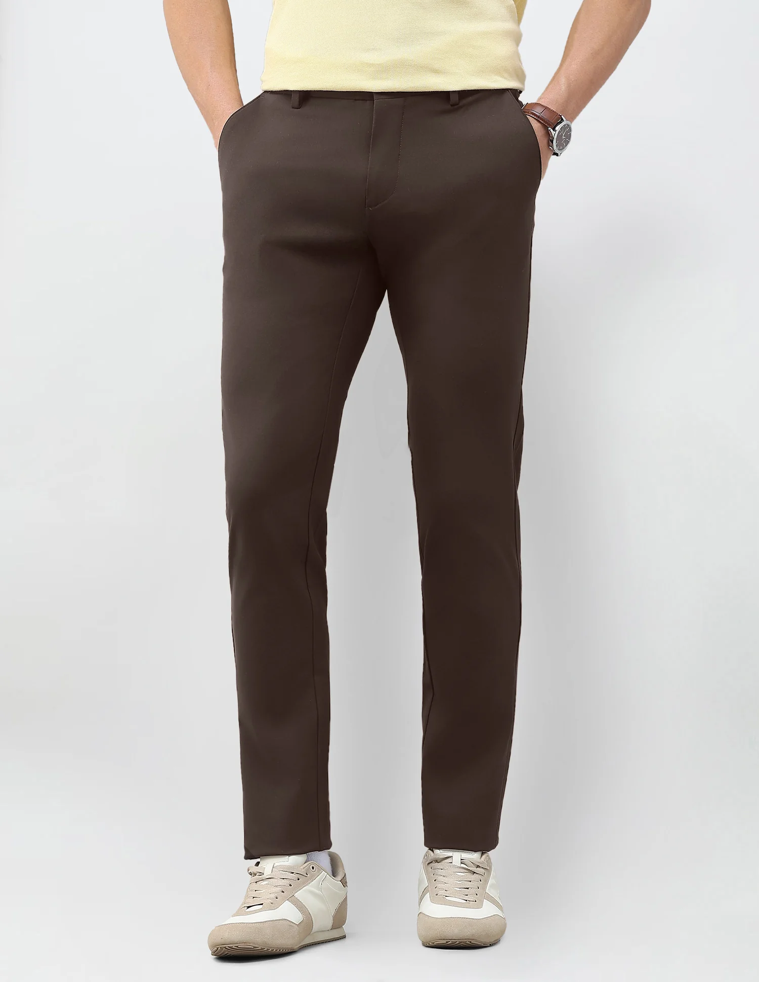 Austin Slim Fit Solid Trousers