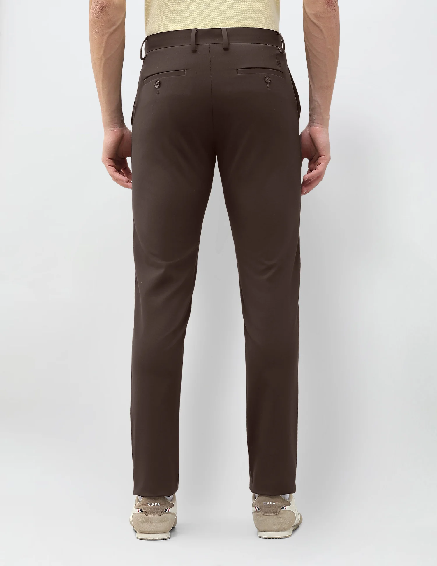 Austin Slim Fit Solid Trousers - Image 5