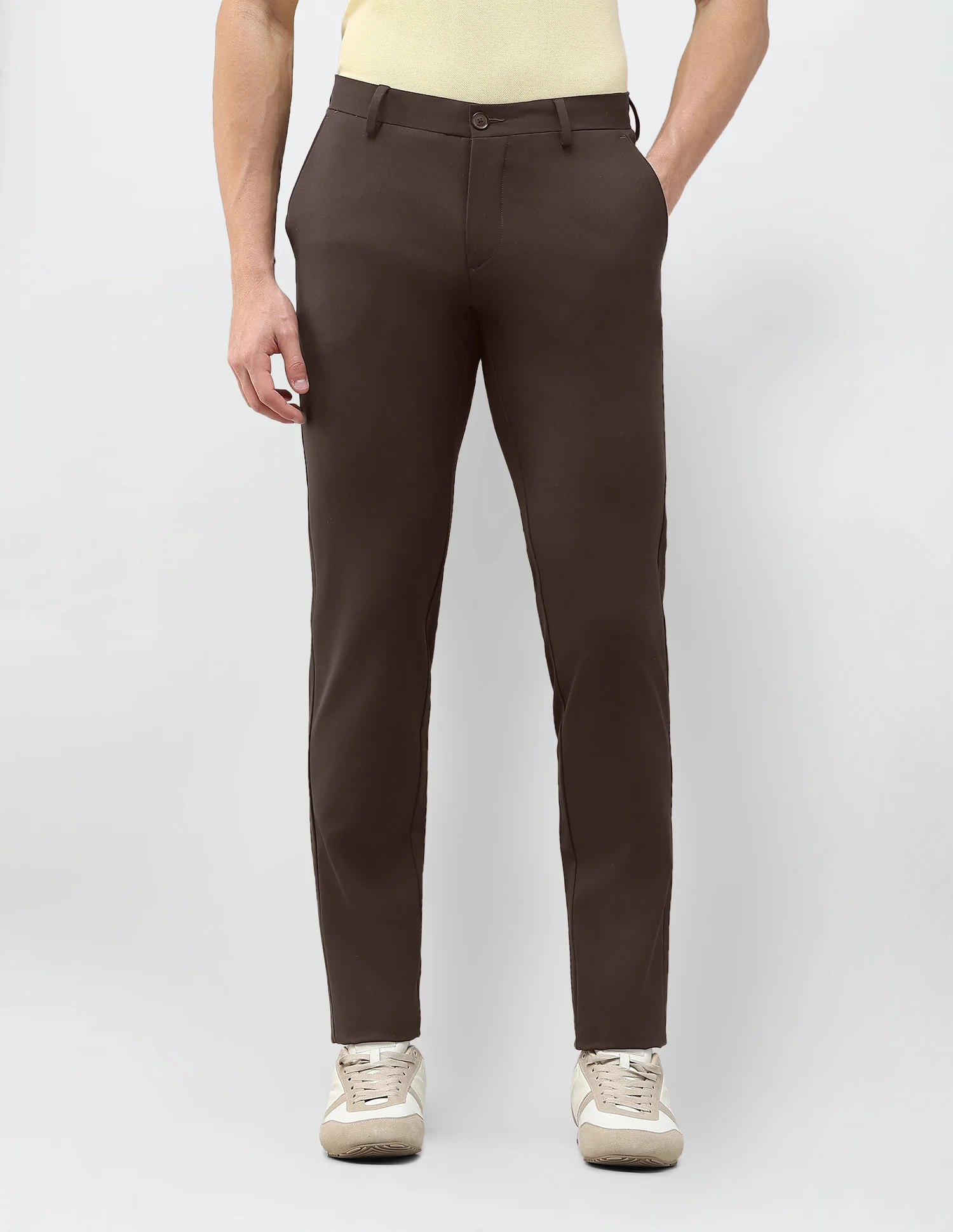 Austin Slim Fit Solid Trousers - Image 6