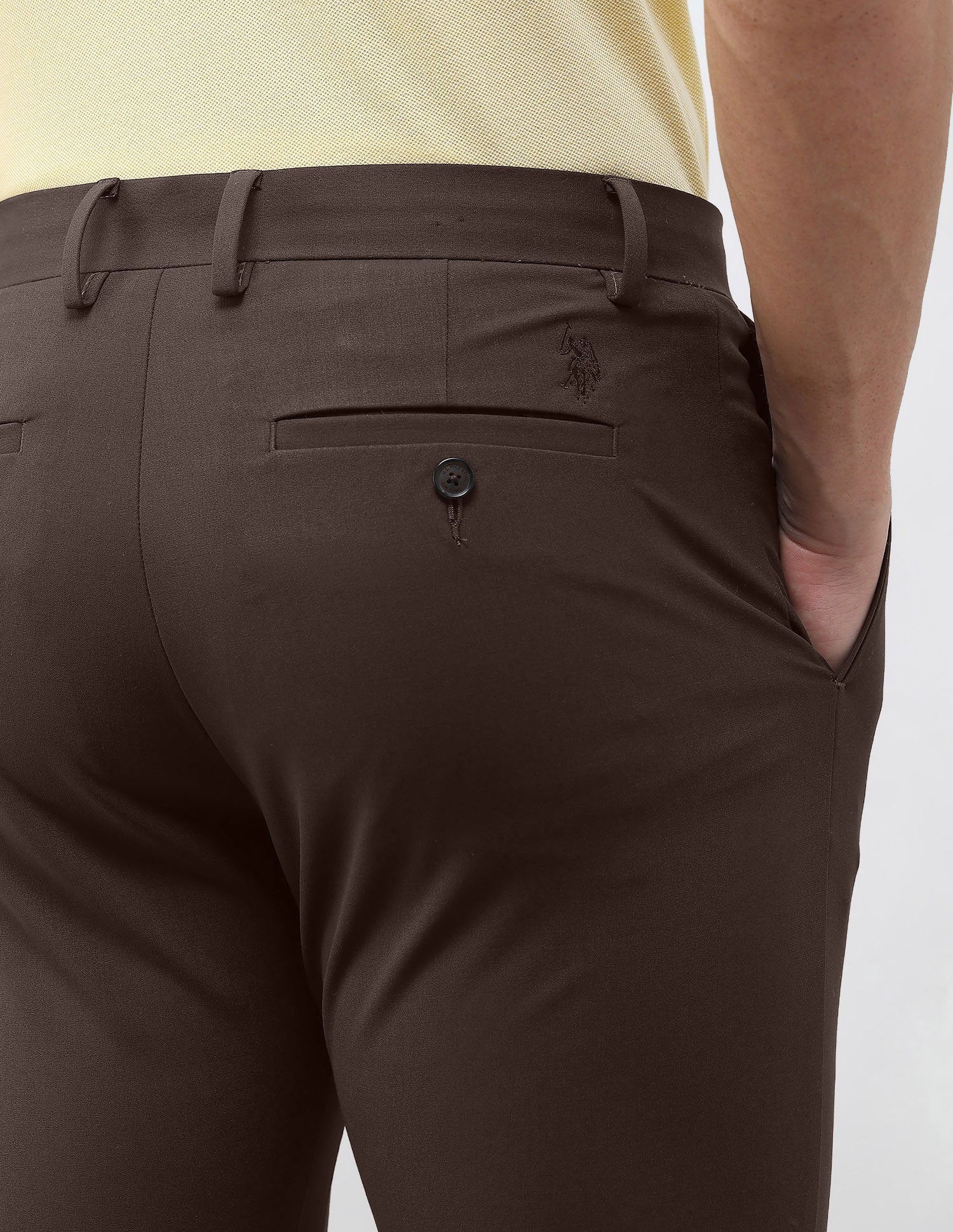 Austin Slim Fit Solid Trousers - Image 8