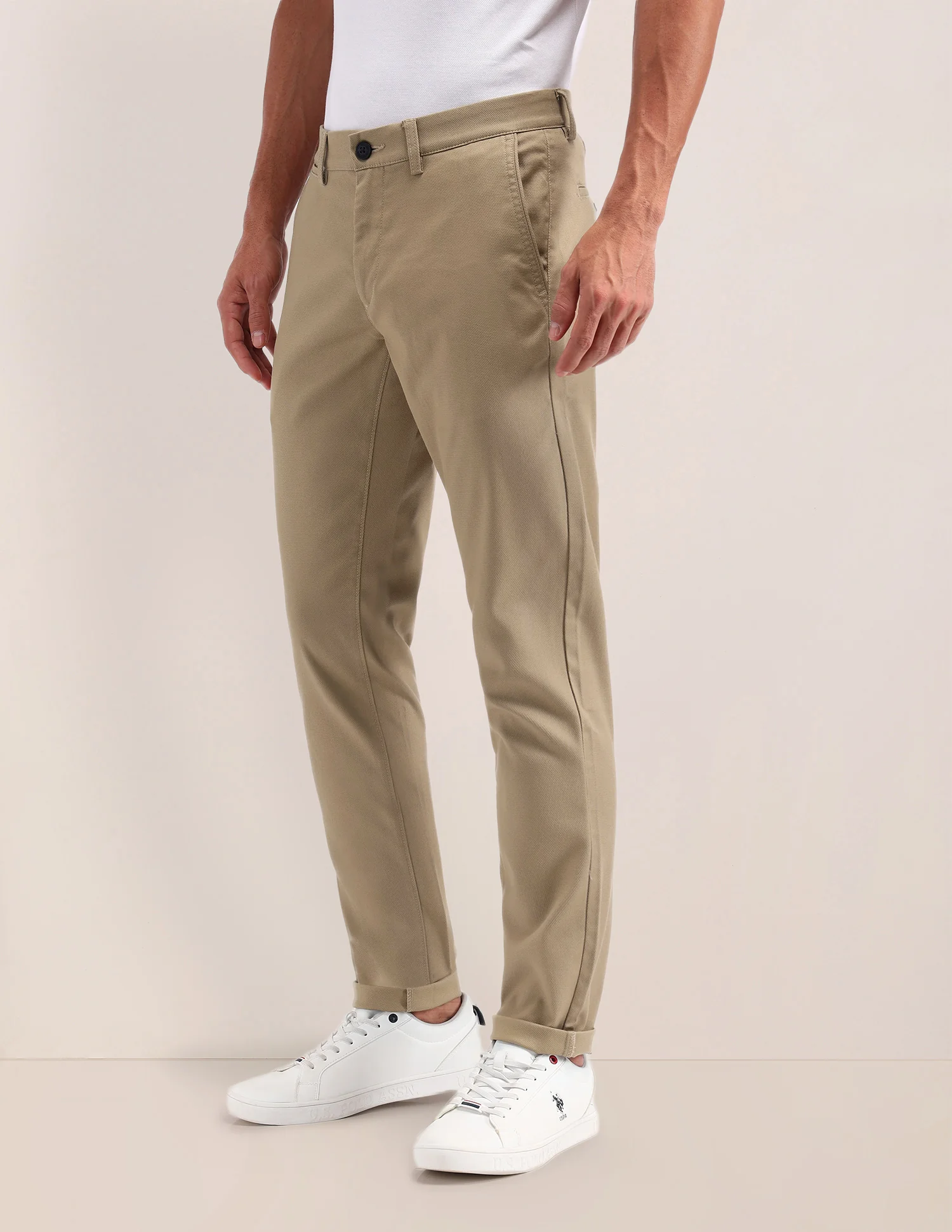 Austin Slim Fit Solid Trousers - Image 4