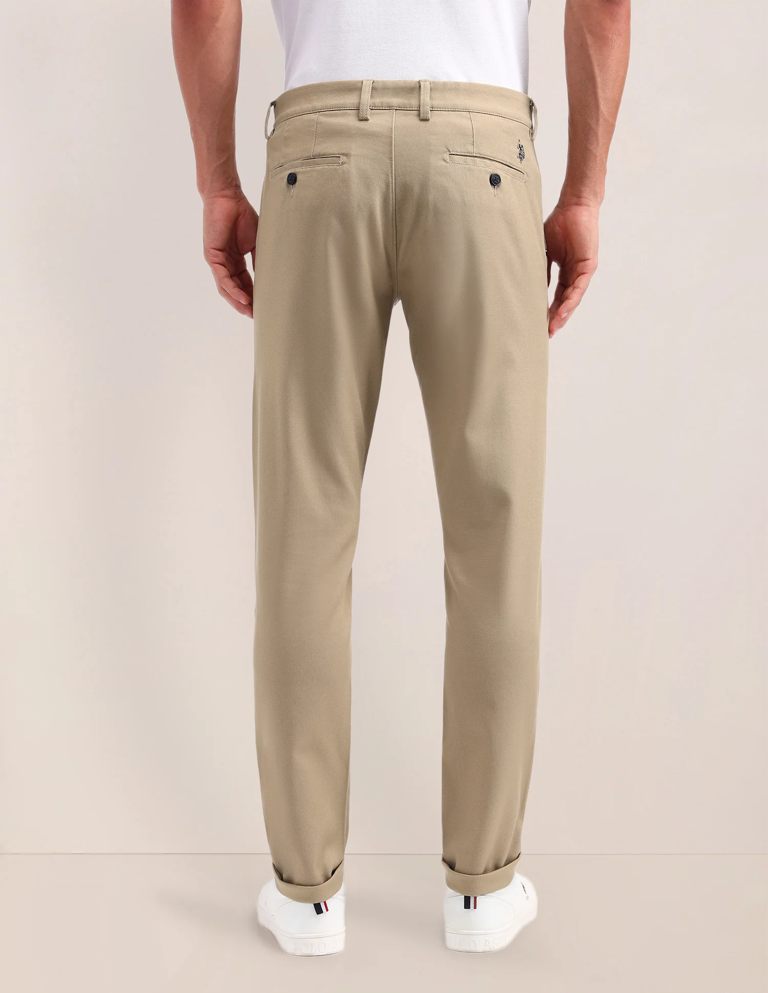 Austin Slim Fit Solid Trousers - Image 5