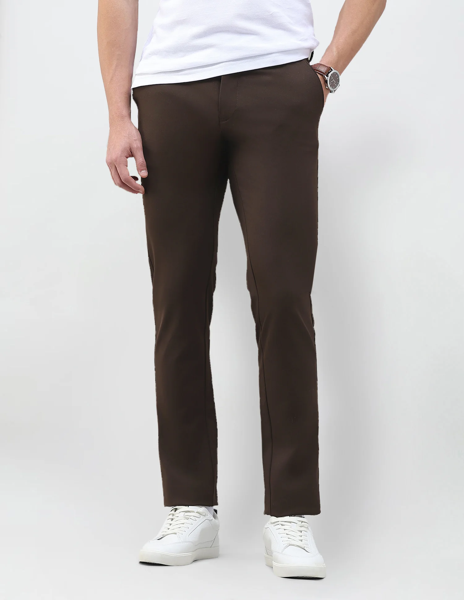 Austin Slim Fit Solid Trousers