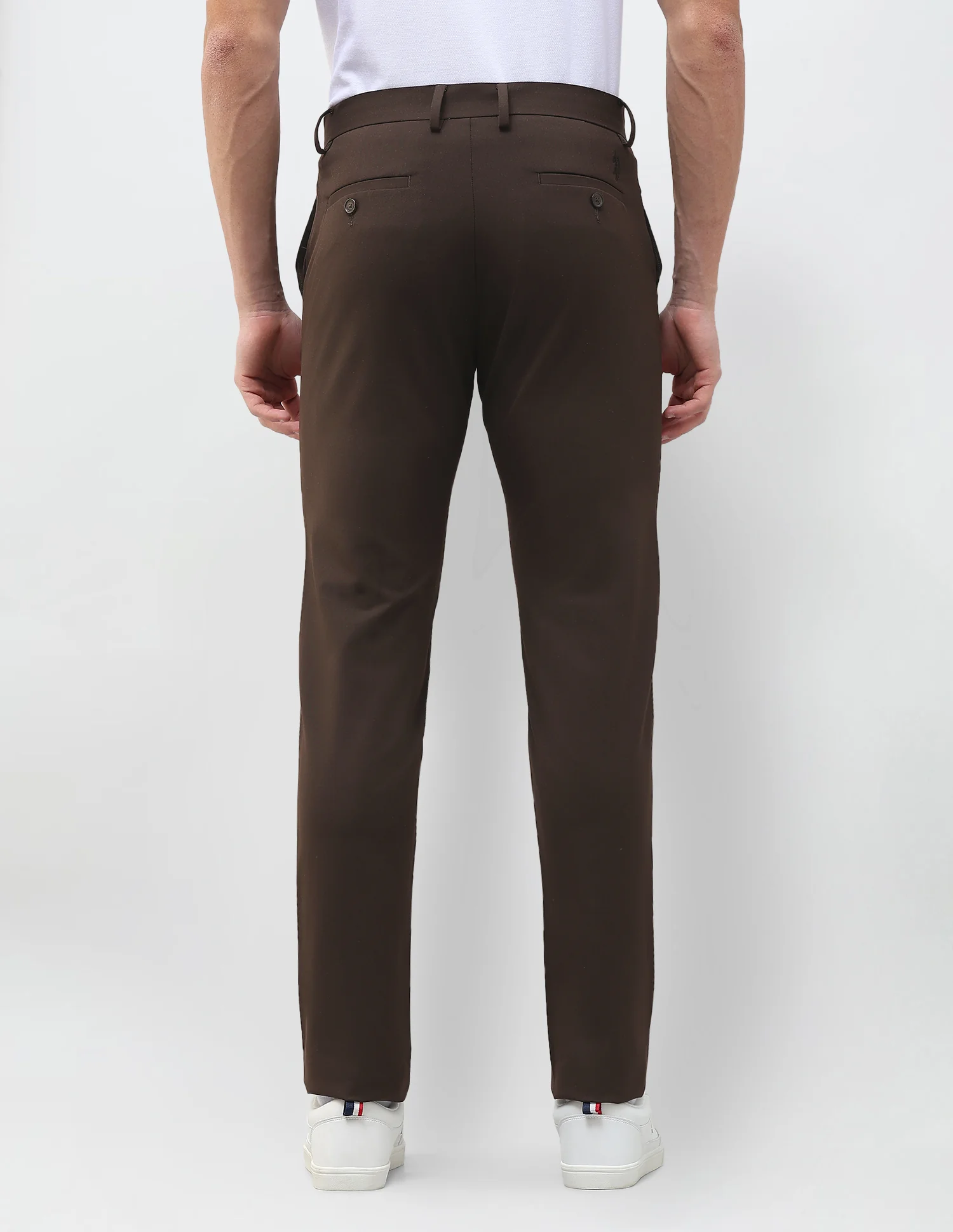 Austin Slim Fit Solid Trousers - Image 5