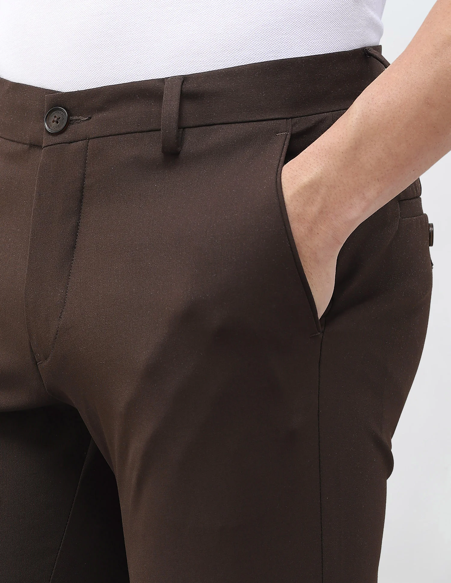 Austin Slim Fit Solid Trousers - Image 7