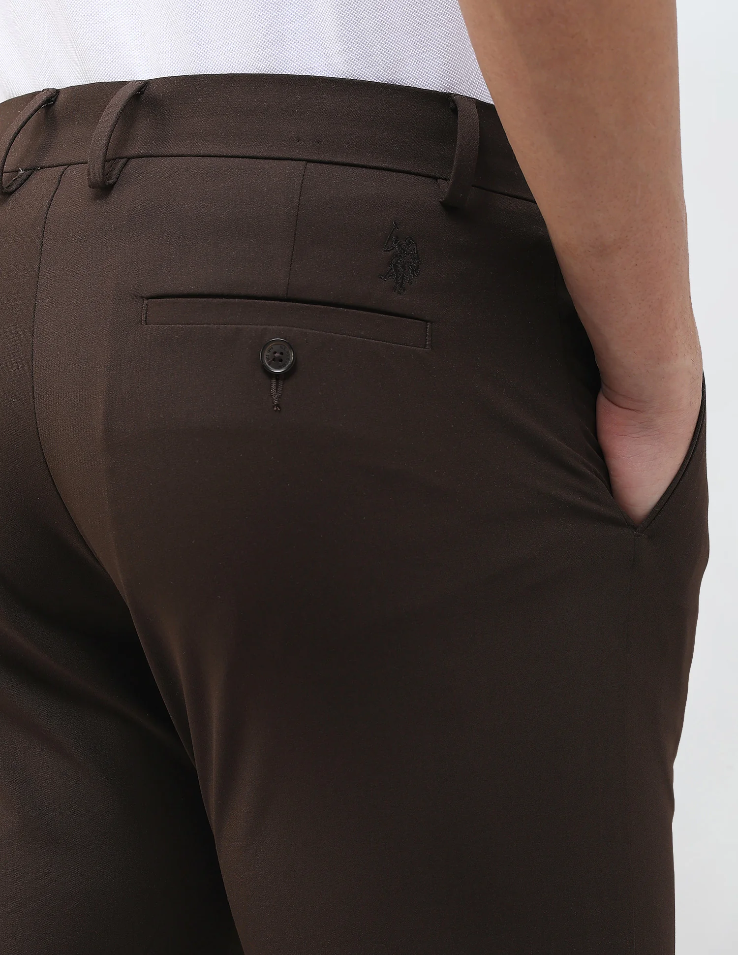 Austin Slim Fit Solid Trousers - Image 8