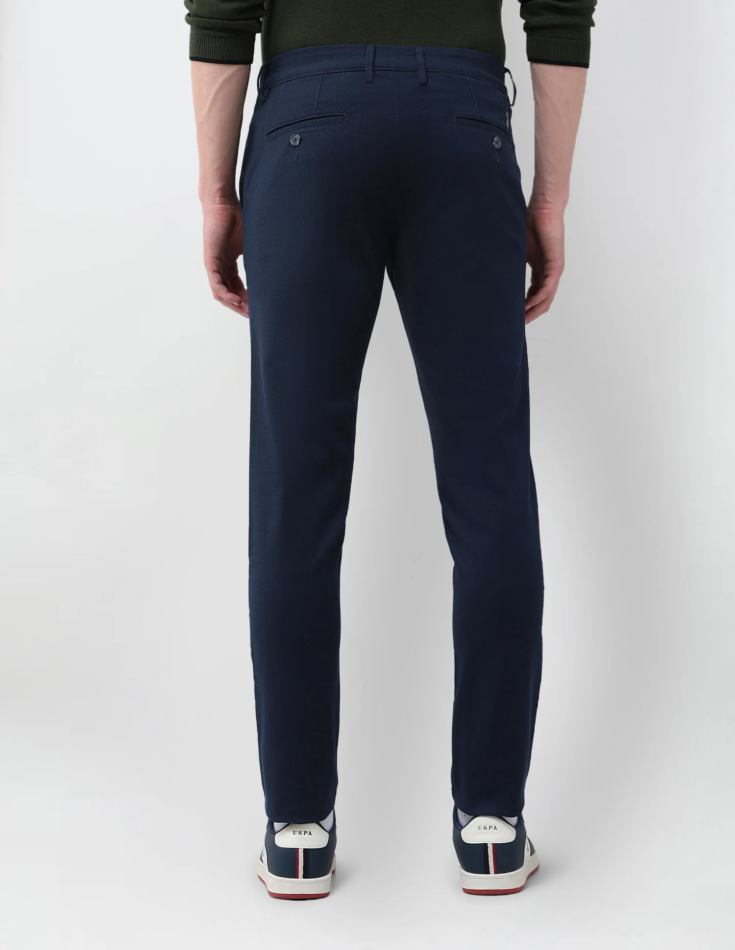 Austin Slim Fit Textured Trousers - Image 5