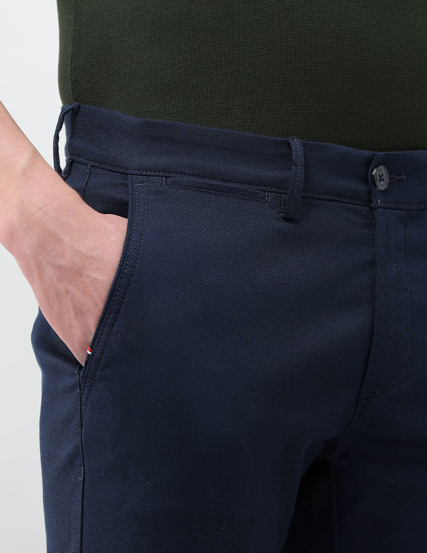 Austin Slim Fit Textured Trousers - Image 7