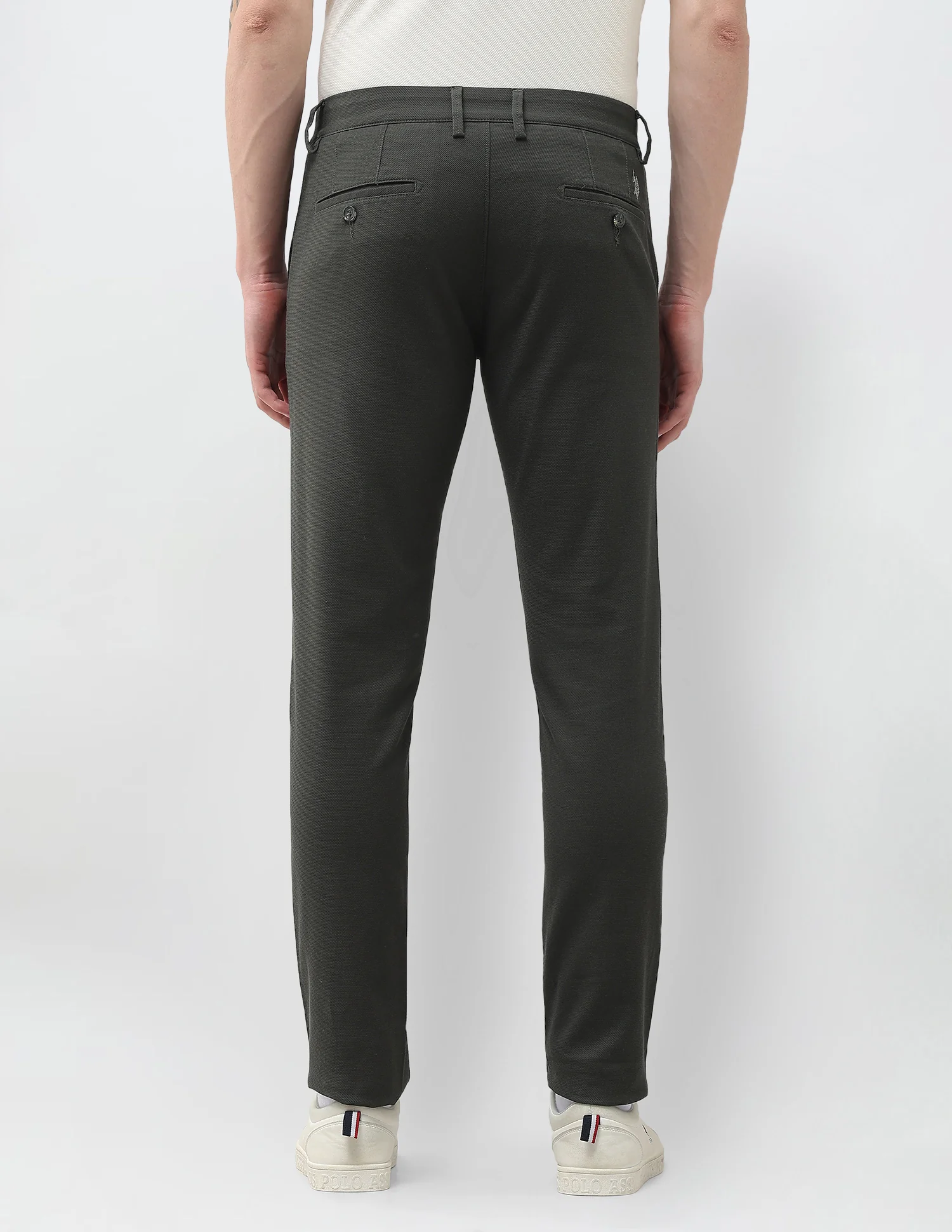 Austin Slim Fit Textured Trousers - Image 5