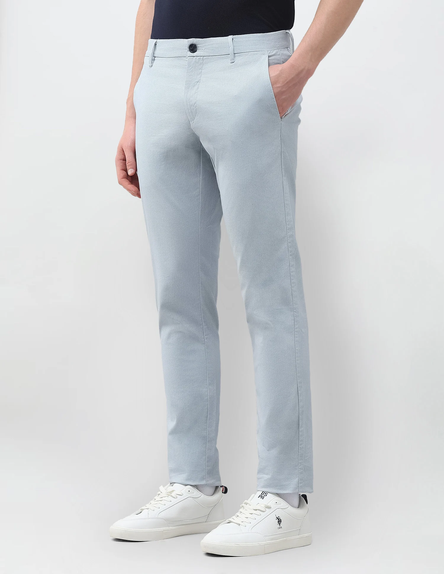 Austin Slim Fit Twill Trousers - Image 4