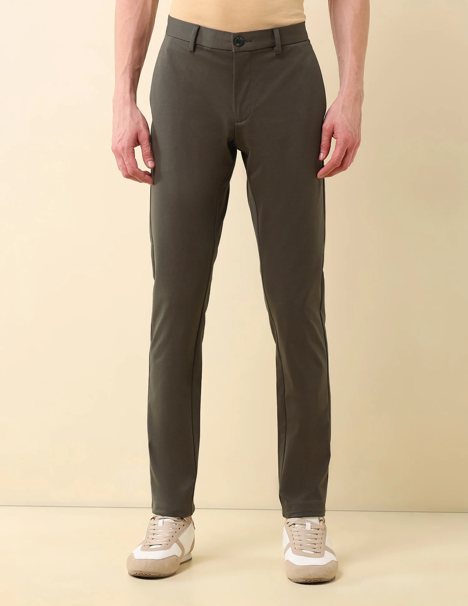 Austin Slim Fit Twill Trousers - Image 6