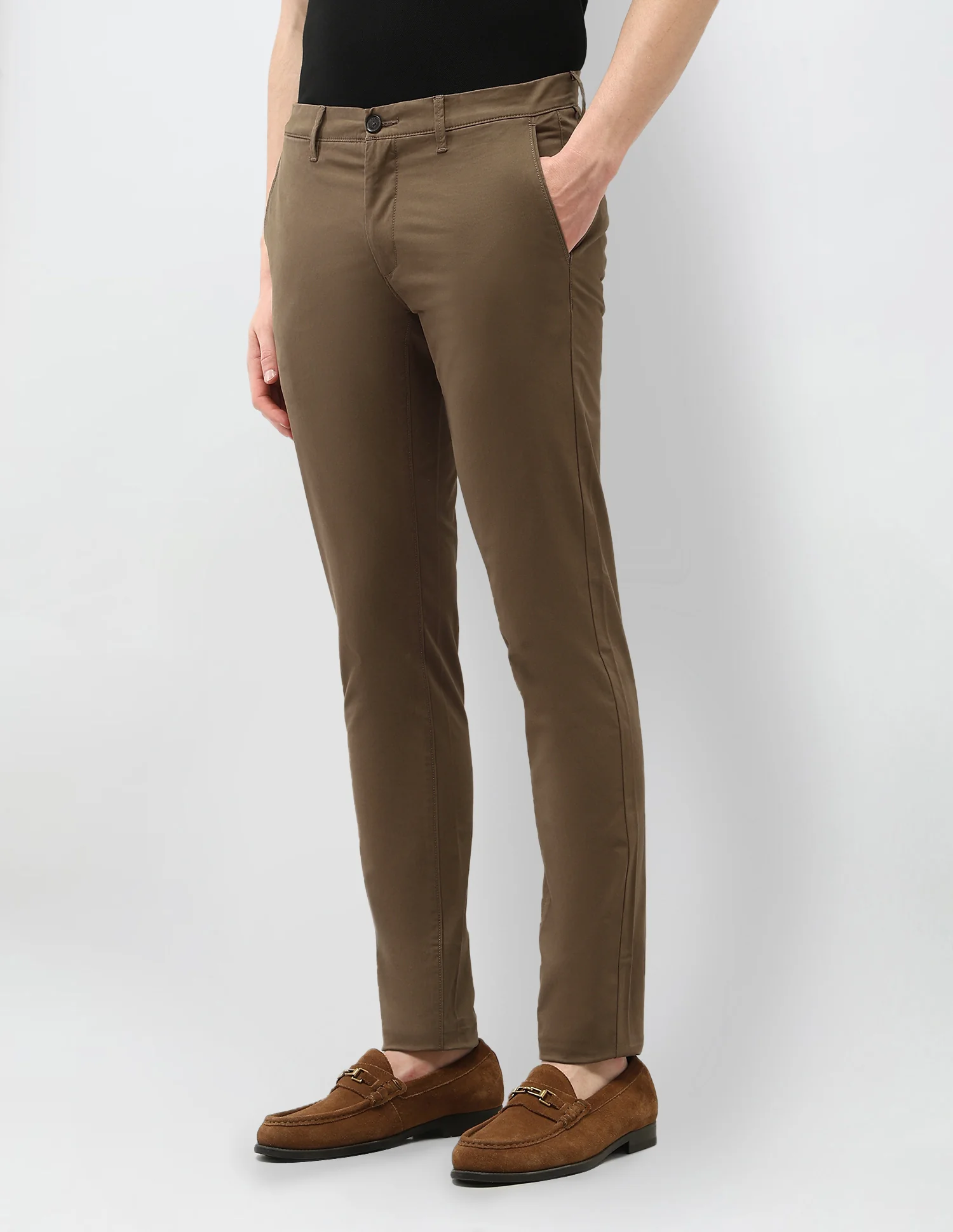 Austin Trim Regular Fit Satin Trousers - Image 4