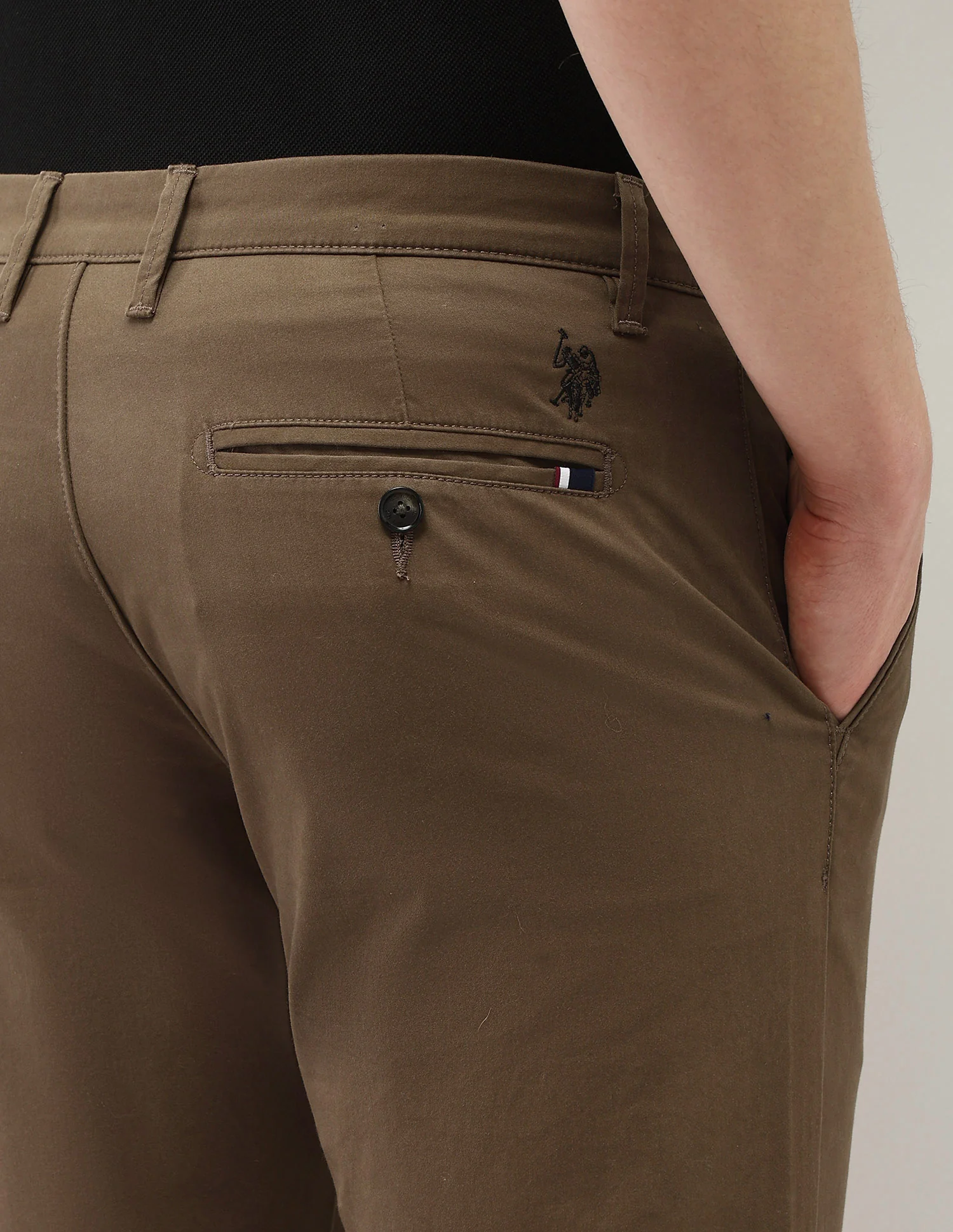 Austin Trim Regular Fit Satin Trousers - Image 8