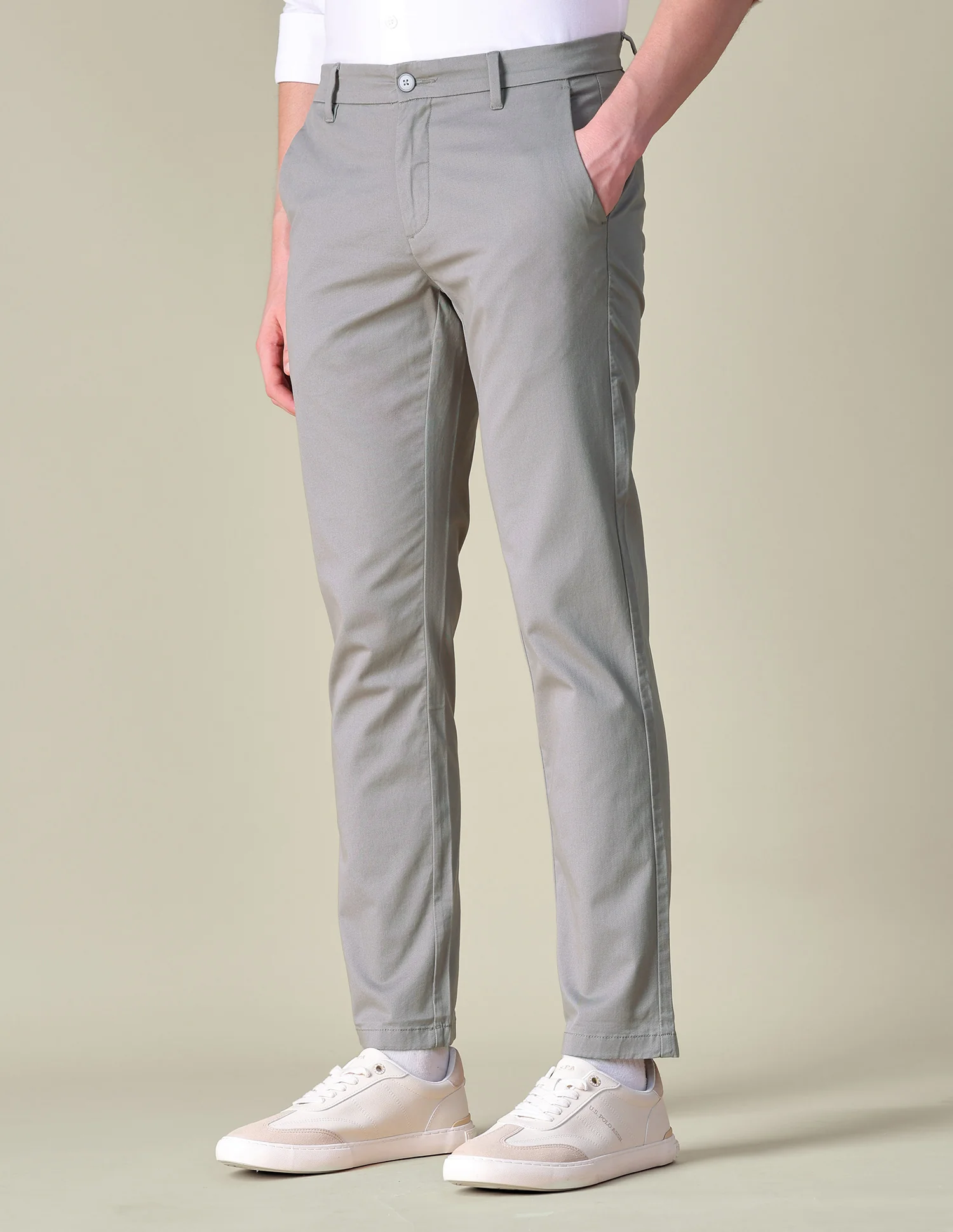Austin Trim Regular Fit Twill Trousers - Image 4