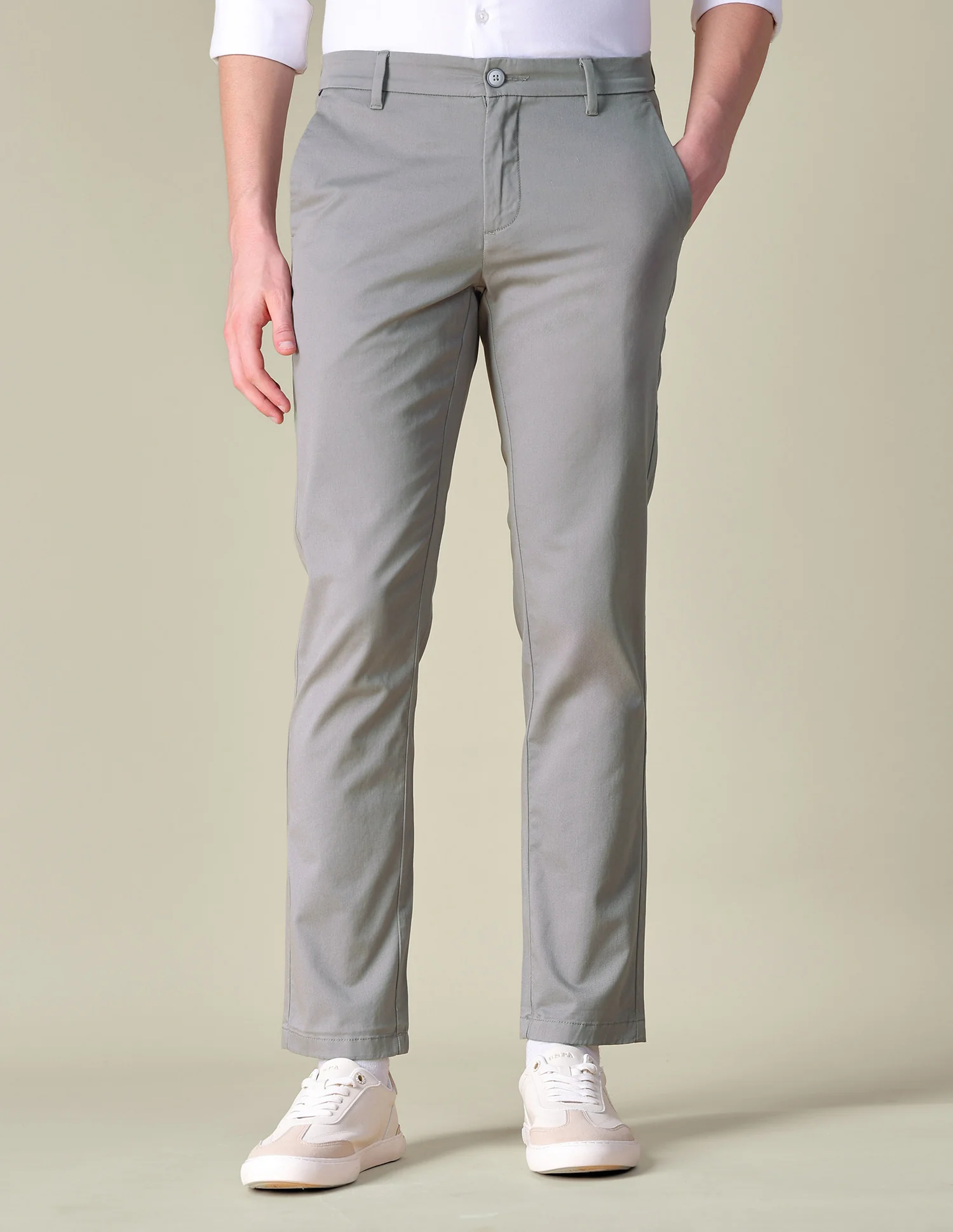 Austin Trim Regular Fit Twill Trousers - Image 6