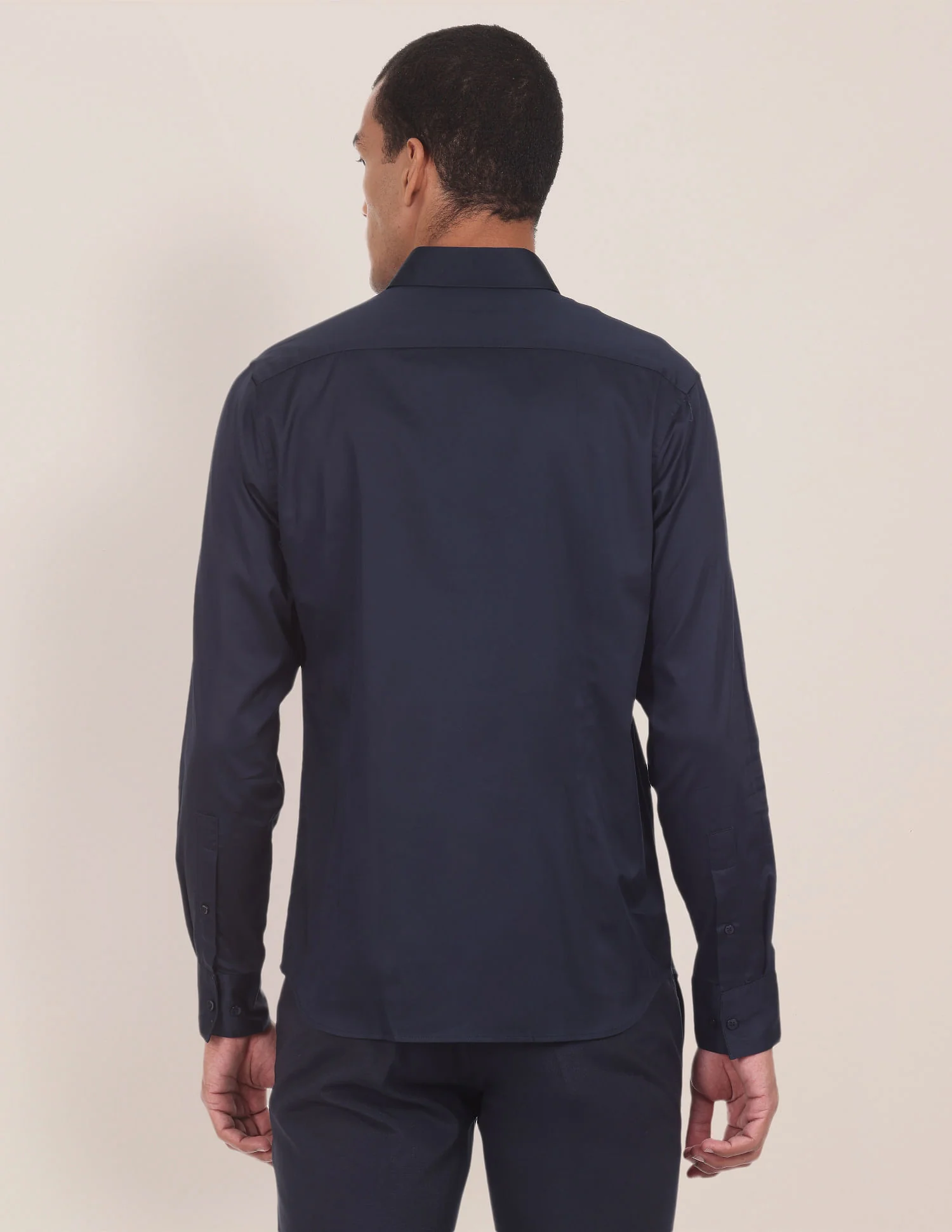 Barrel Cuff Cotton Stretch Shirt - Image 4