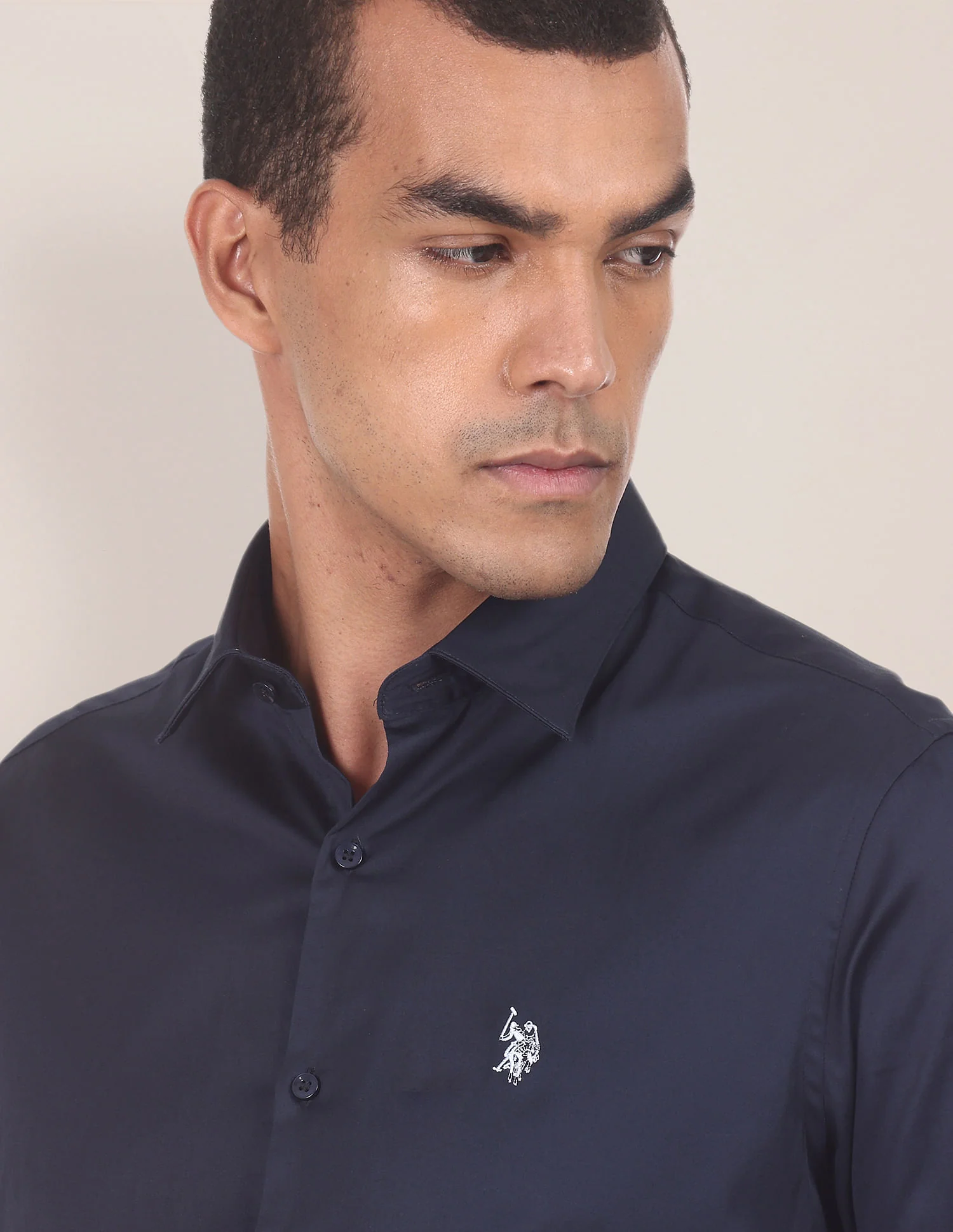 Barrel Cuff Cotton Stretch Shirt - Image 5