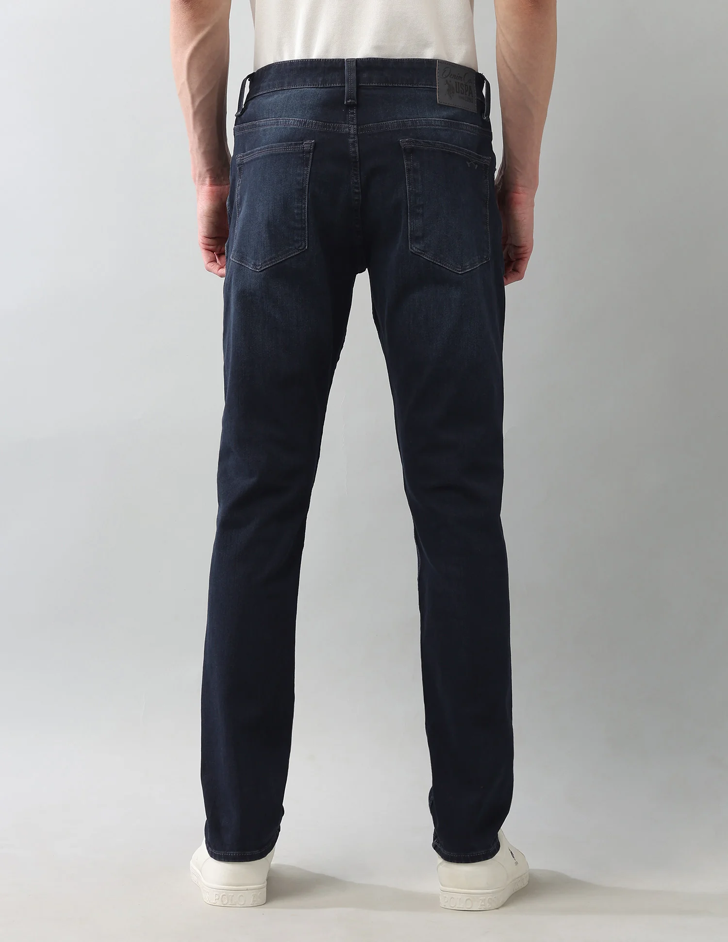 Bi Stretch Authentic Brandon Slim Tapered Fit Blue Jeans - Image 5