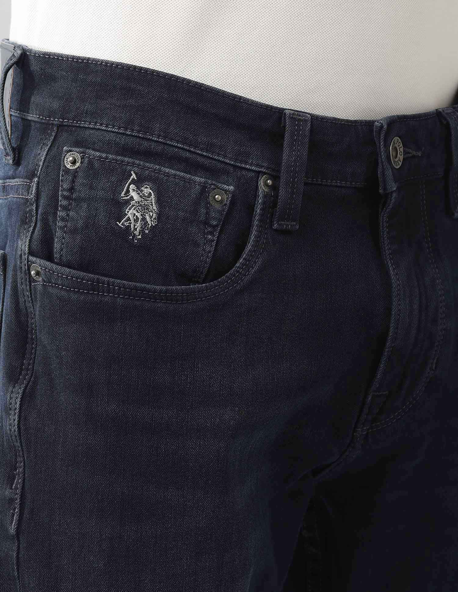 Bi Stretch Authentic Brandon Slim Tapered Fit Blue Jeans - Image 7