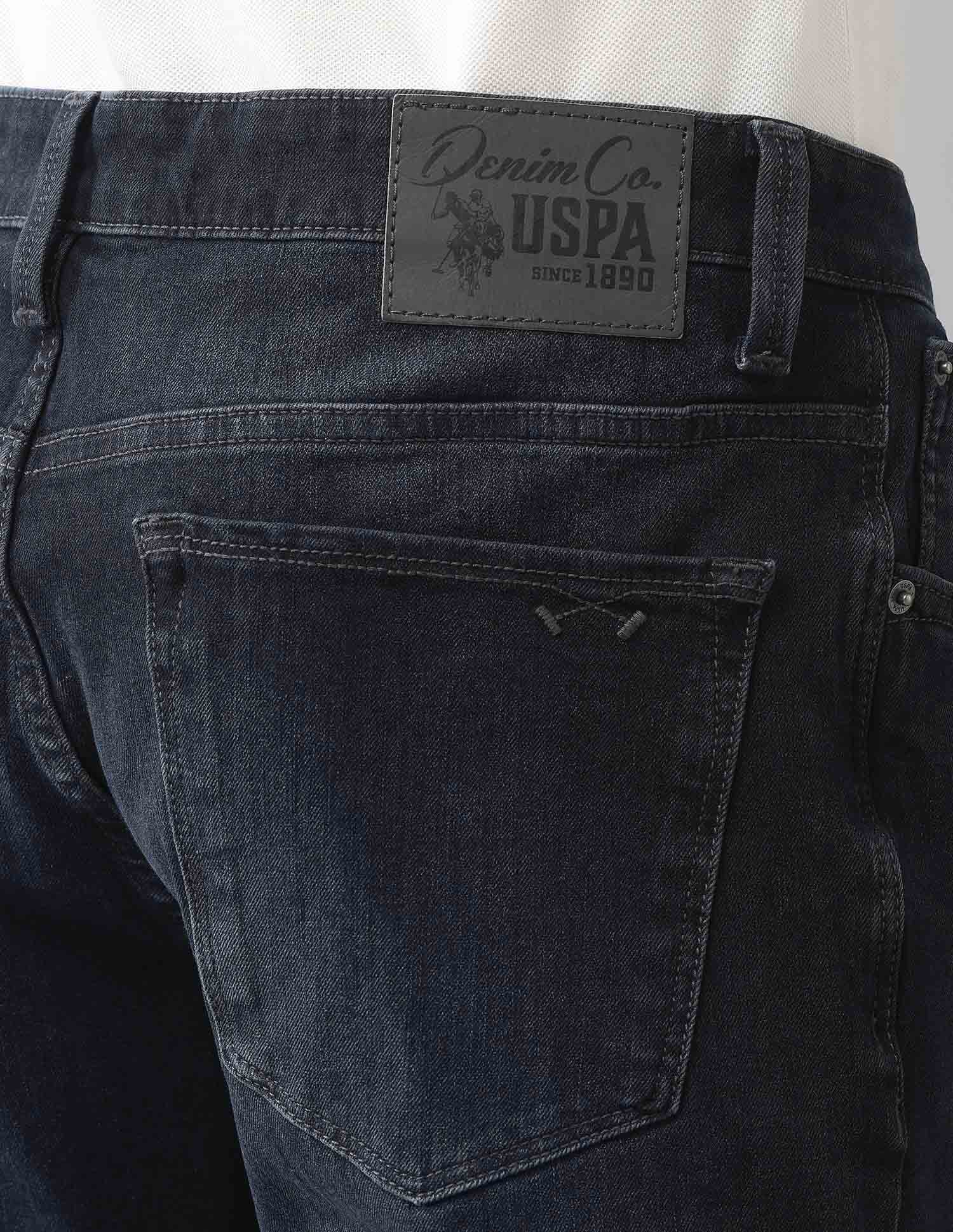 Bi Stretch Authentic Brandon Slim Tapered Fit Blue Jeans - Image 8