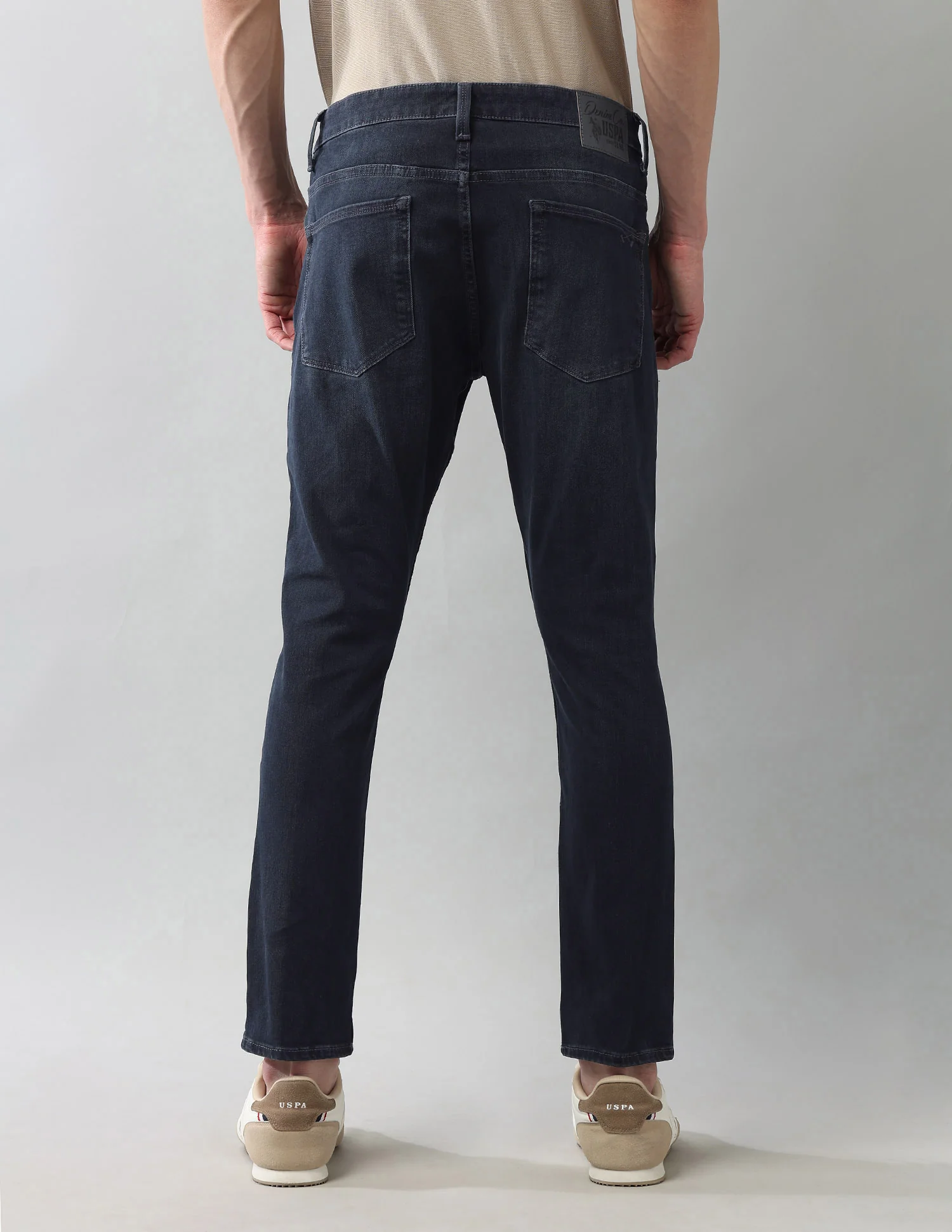 Bi Stretch Authentic Henry Tapered Fit Blue Jeans - Image 5