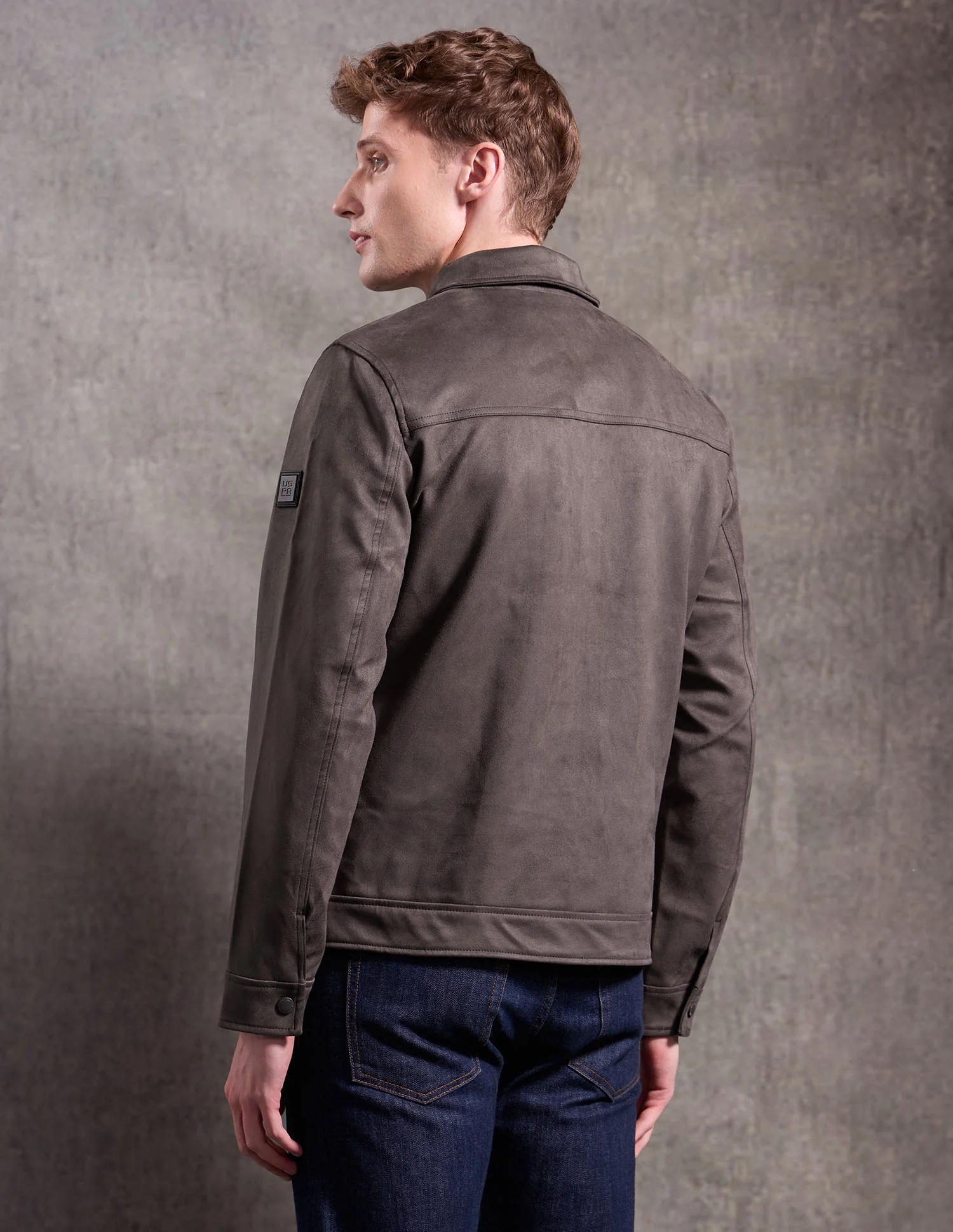 Black & Gold Regular Fit Jacket - Image 5