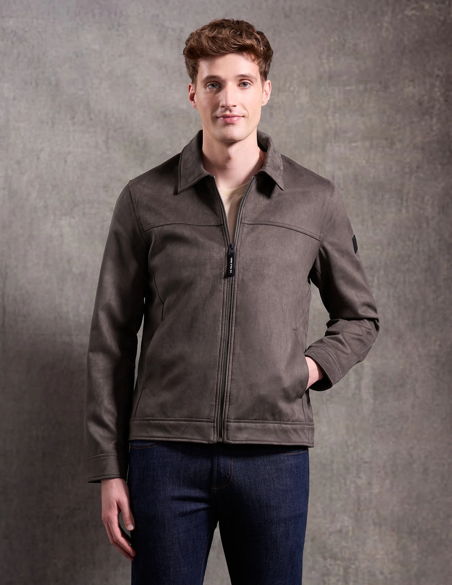 Black & Gold Regular Fit Jacket - Image 6