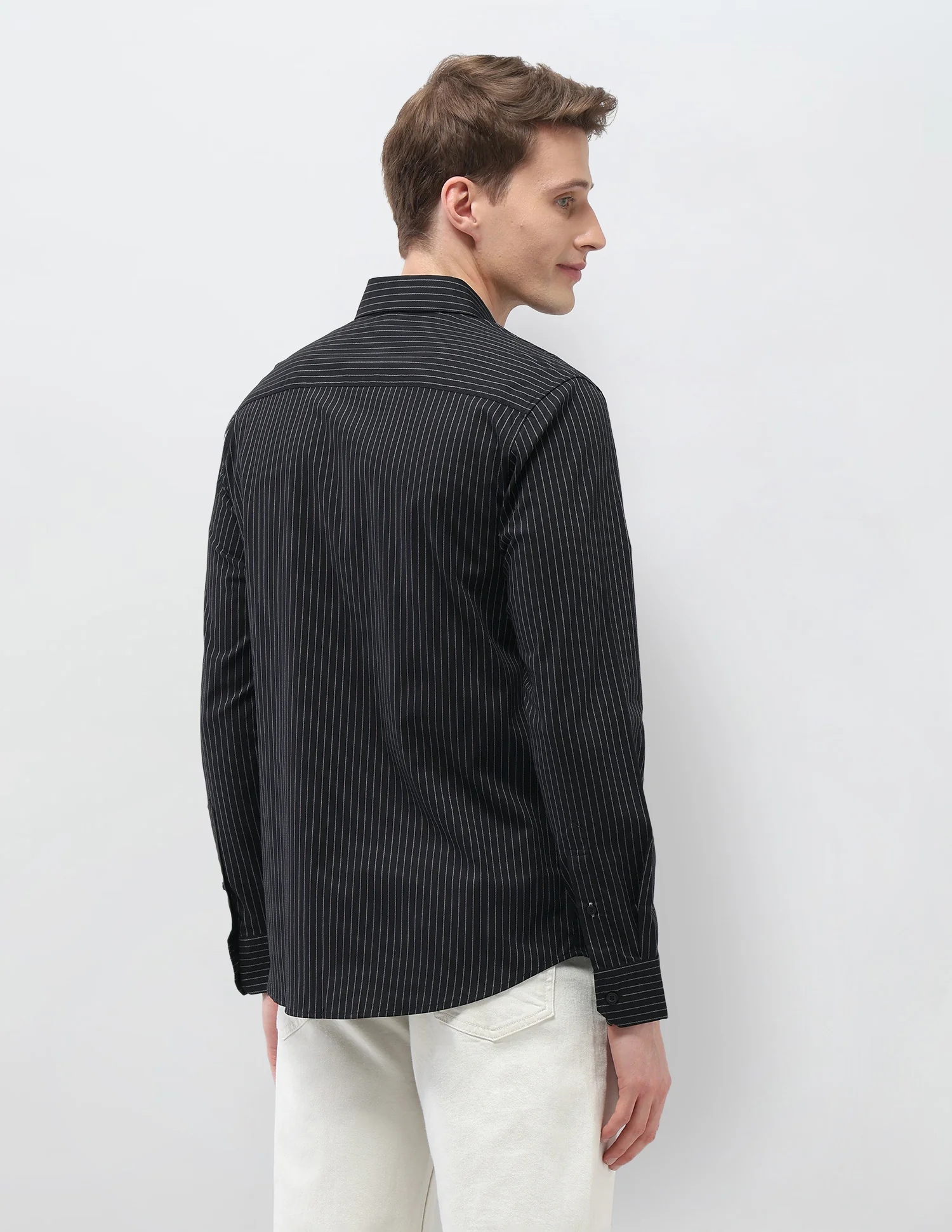 Black & Gold Regular Fit Shirt - Image 5