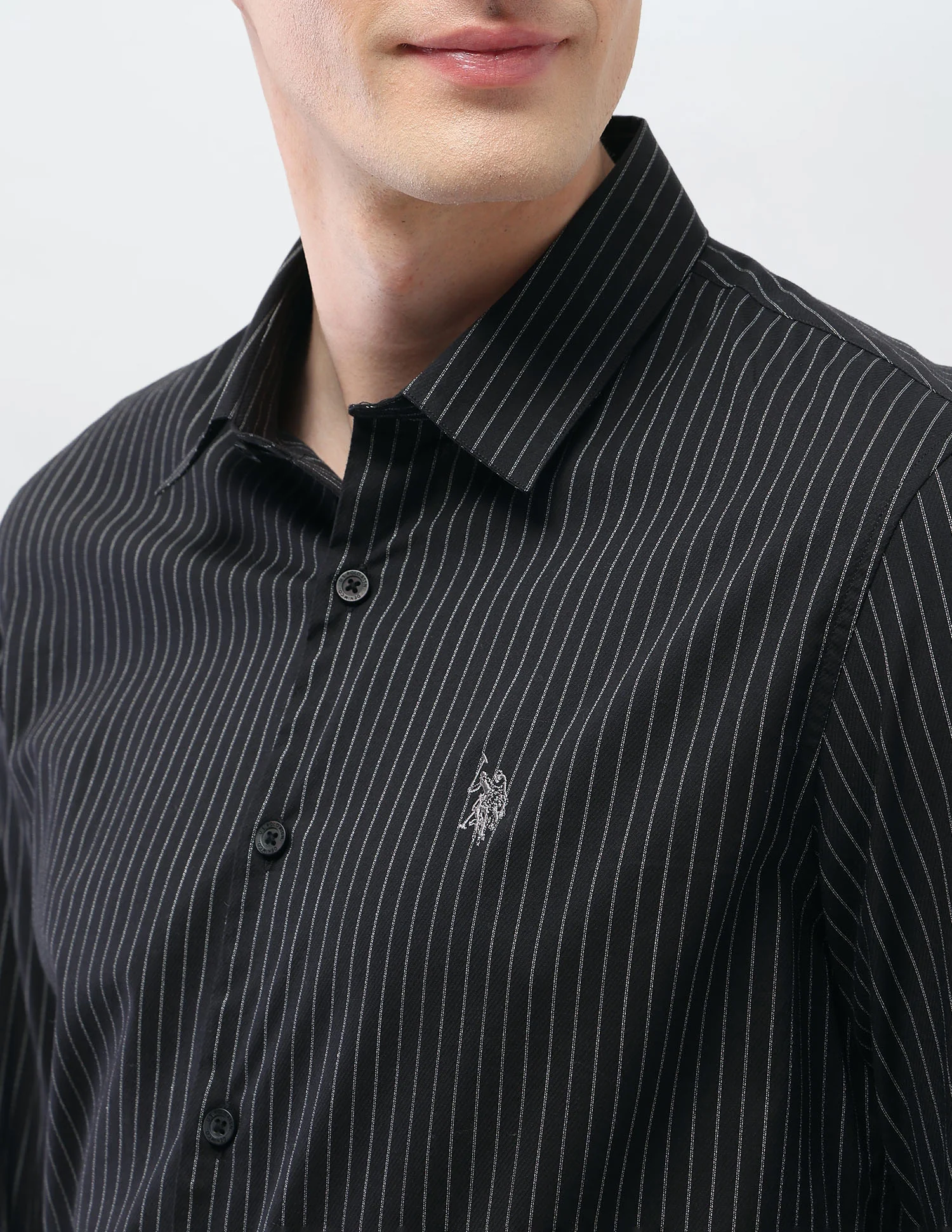 Black & Gold Regular Fit Shirt - Image 7